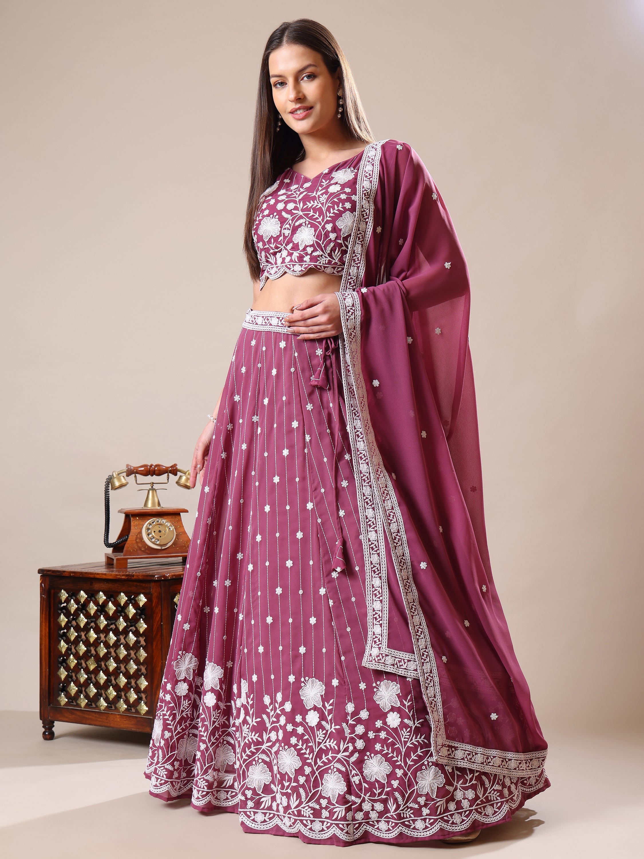 Ready to Wear Lehenga Choli Three Piece Set