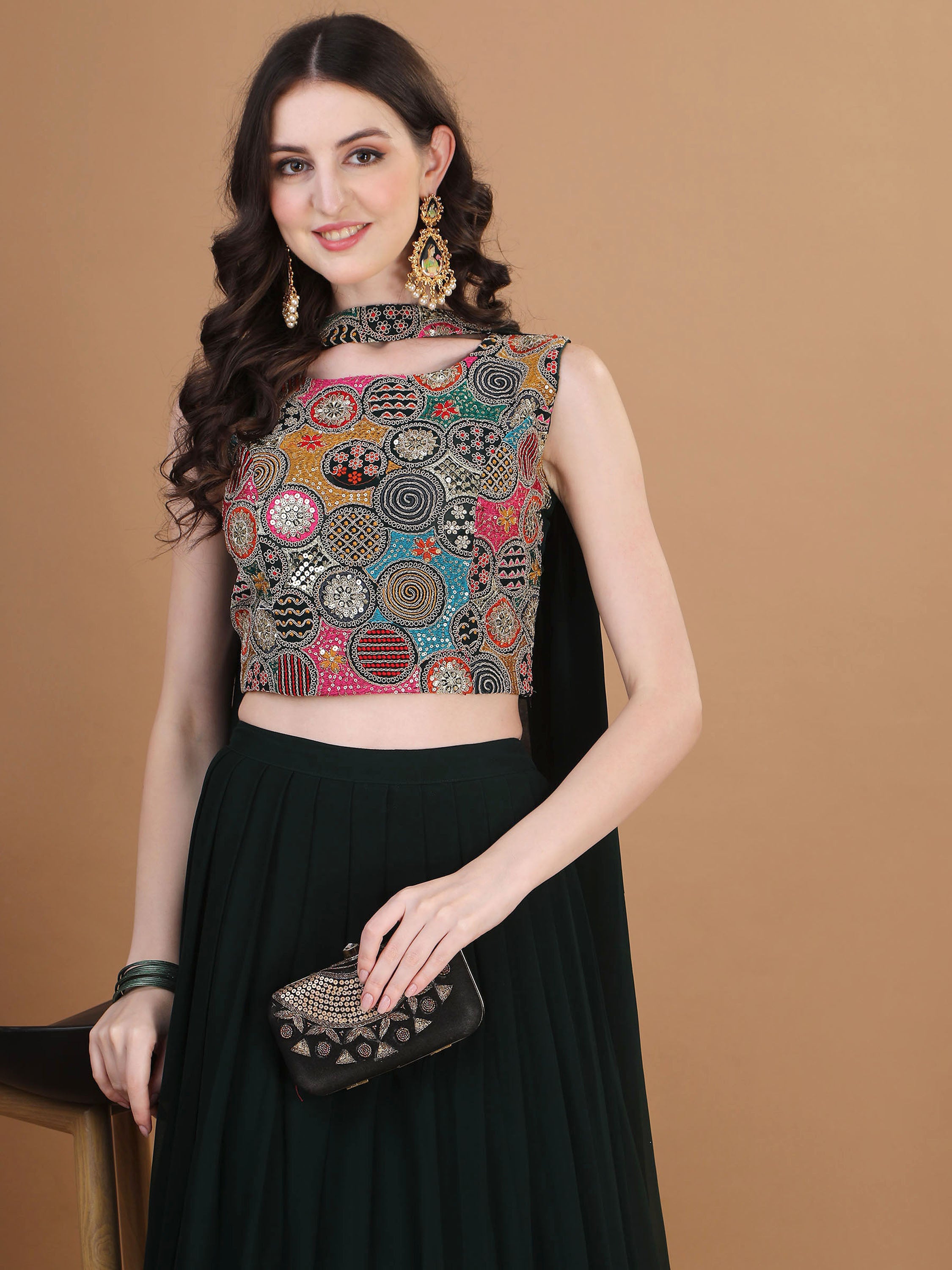 Ready to Wear Lehenga Choli Three Piece Set