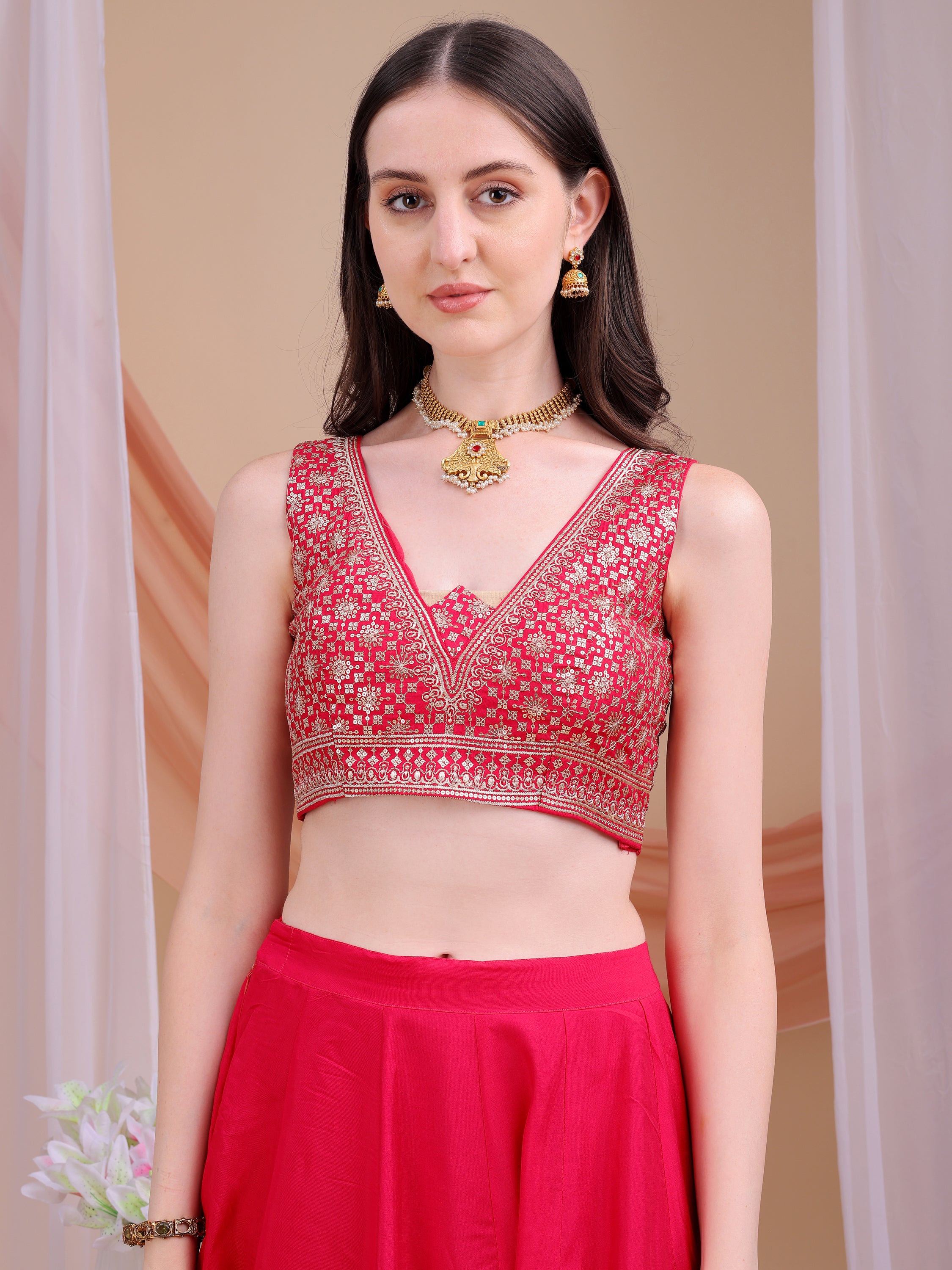 Ready to Wear Lehenga Choli Three Piece Set