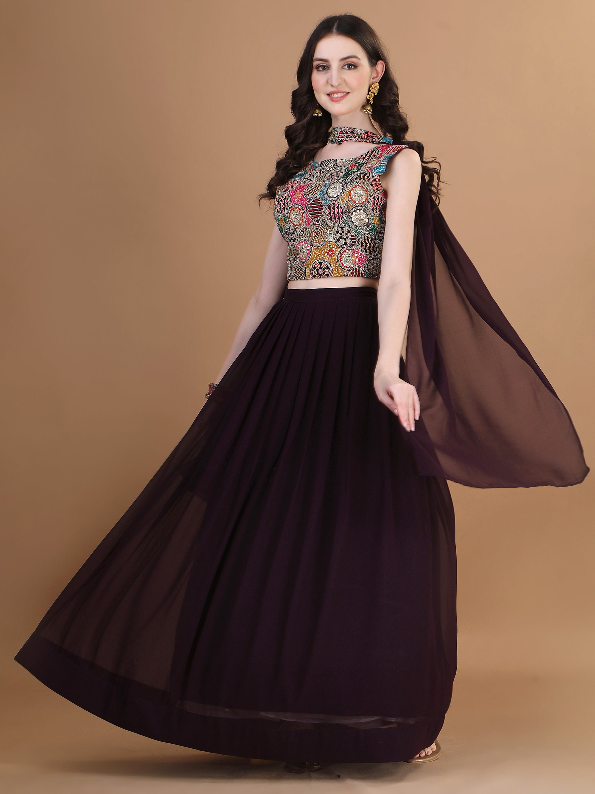 Ready to Wear Lehenga Choli Three Piece Set