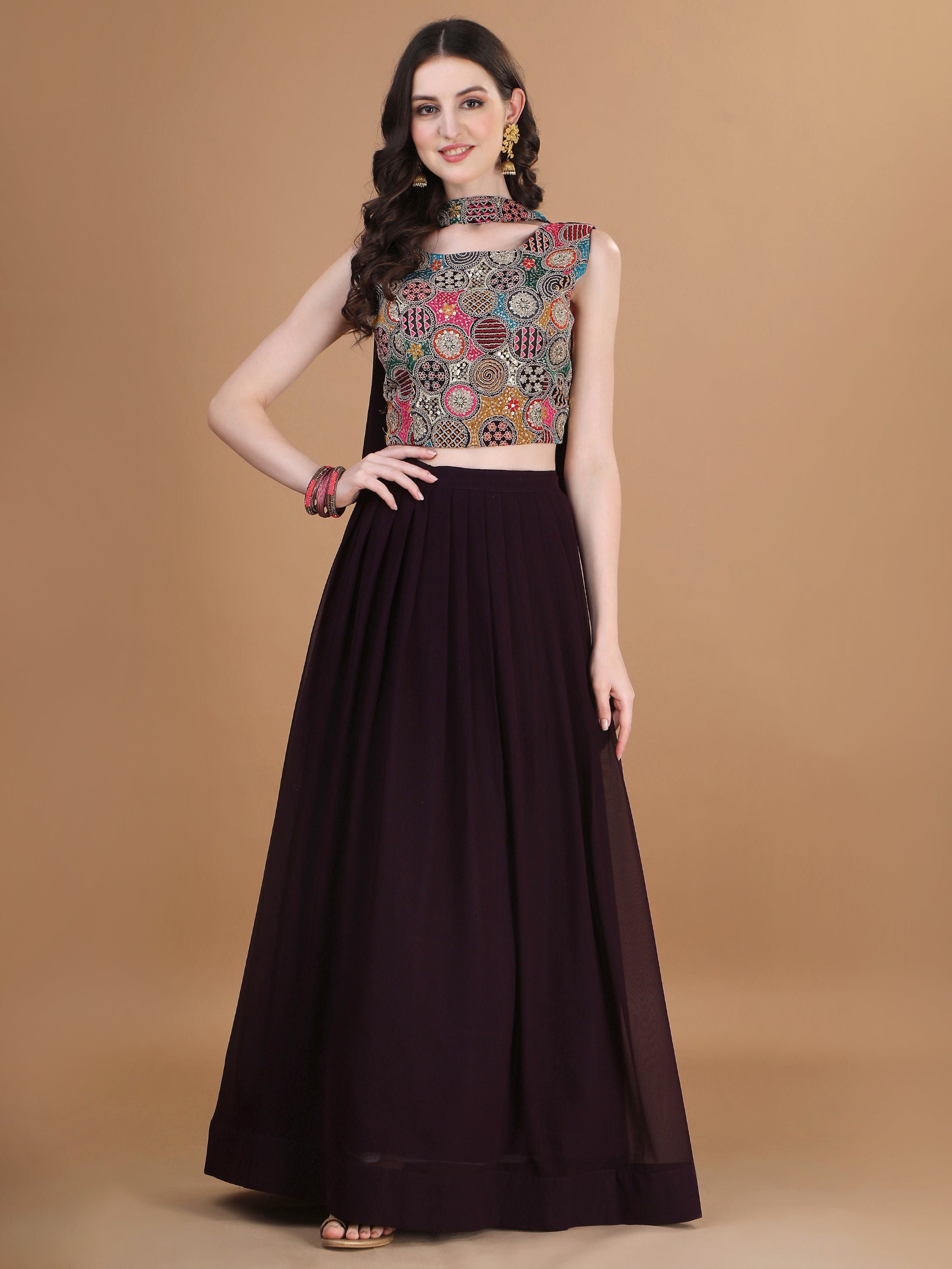 Ready to Wear Lehenga Choli Three Piece Set