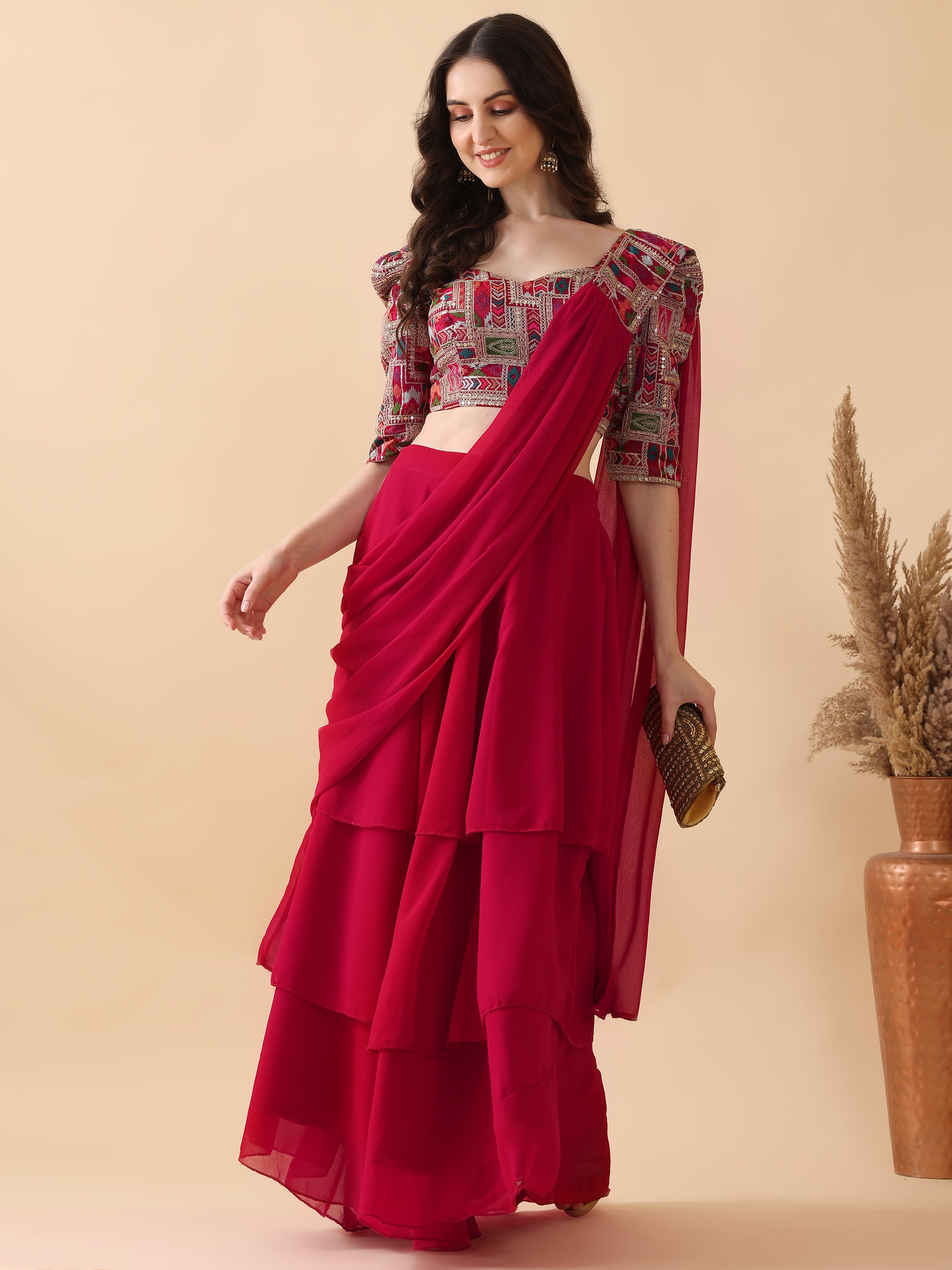 Ready to Wear Lehenga Choli Three Piece Set