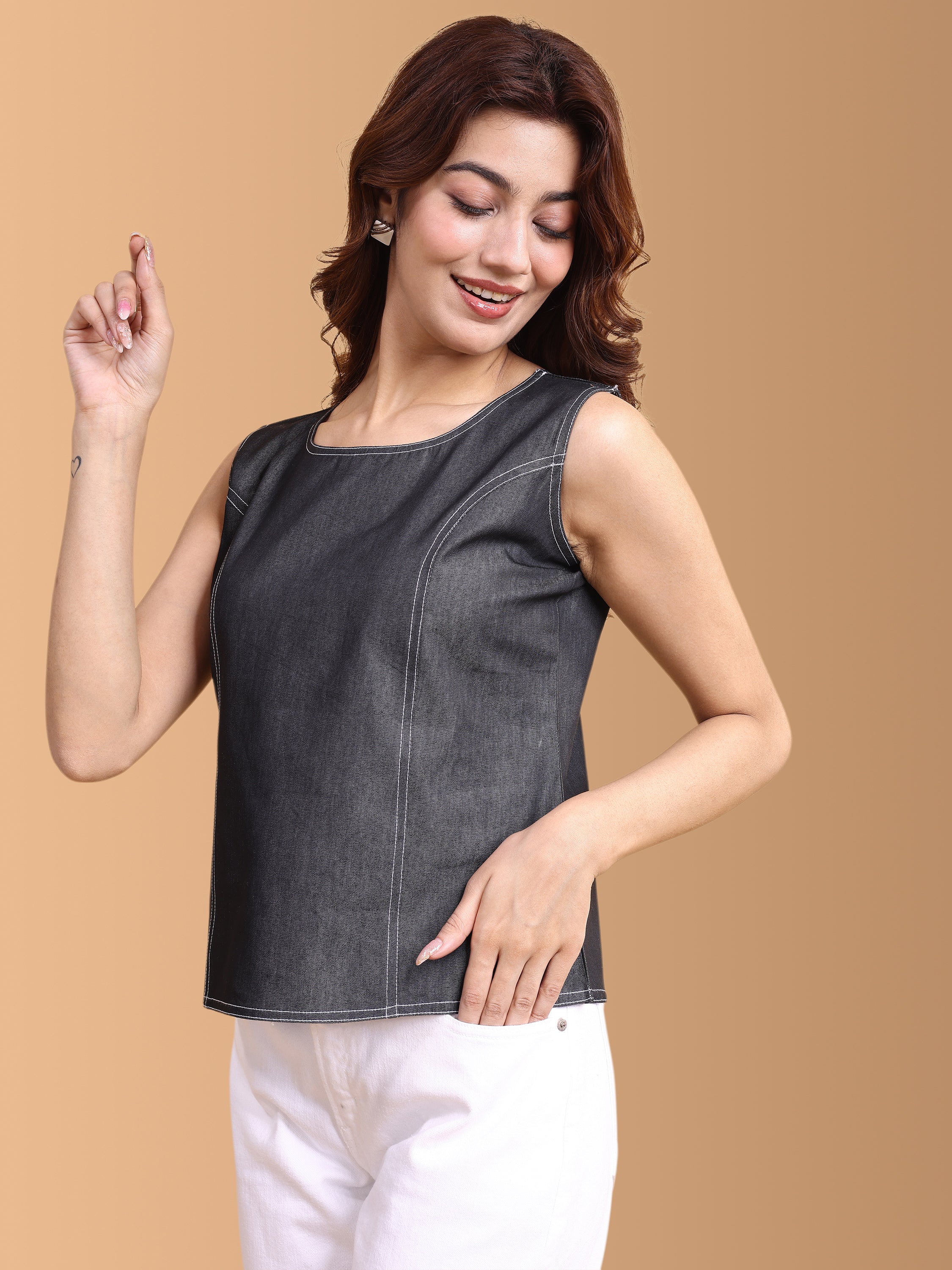 Women Denim Classic top
