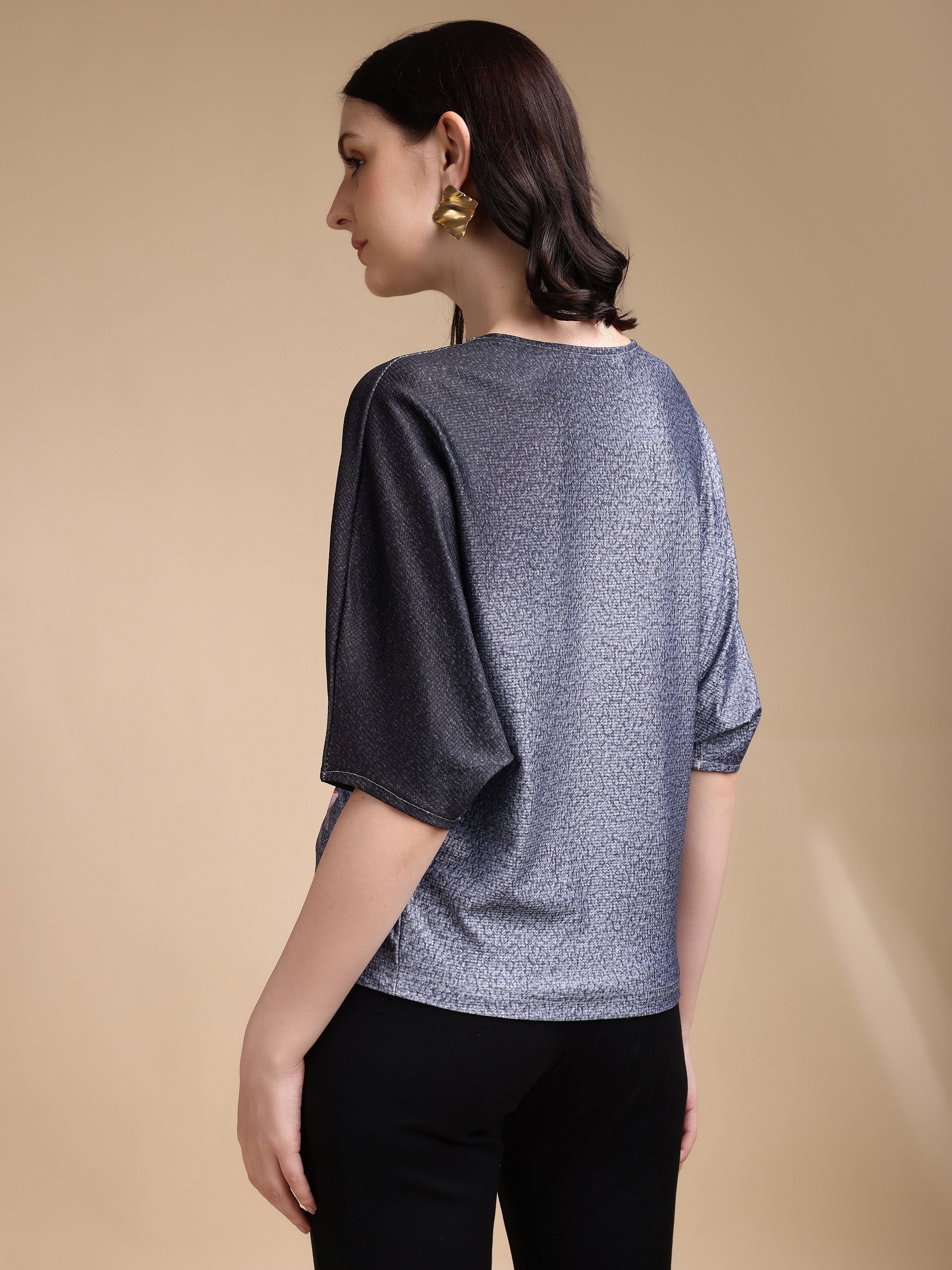 Women printed oversized Top