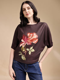 Women printed oversized Top