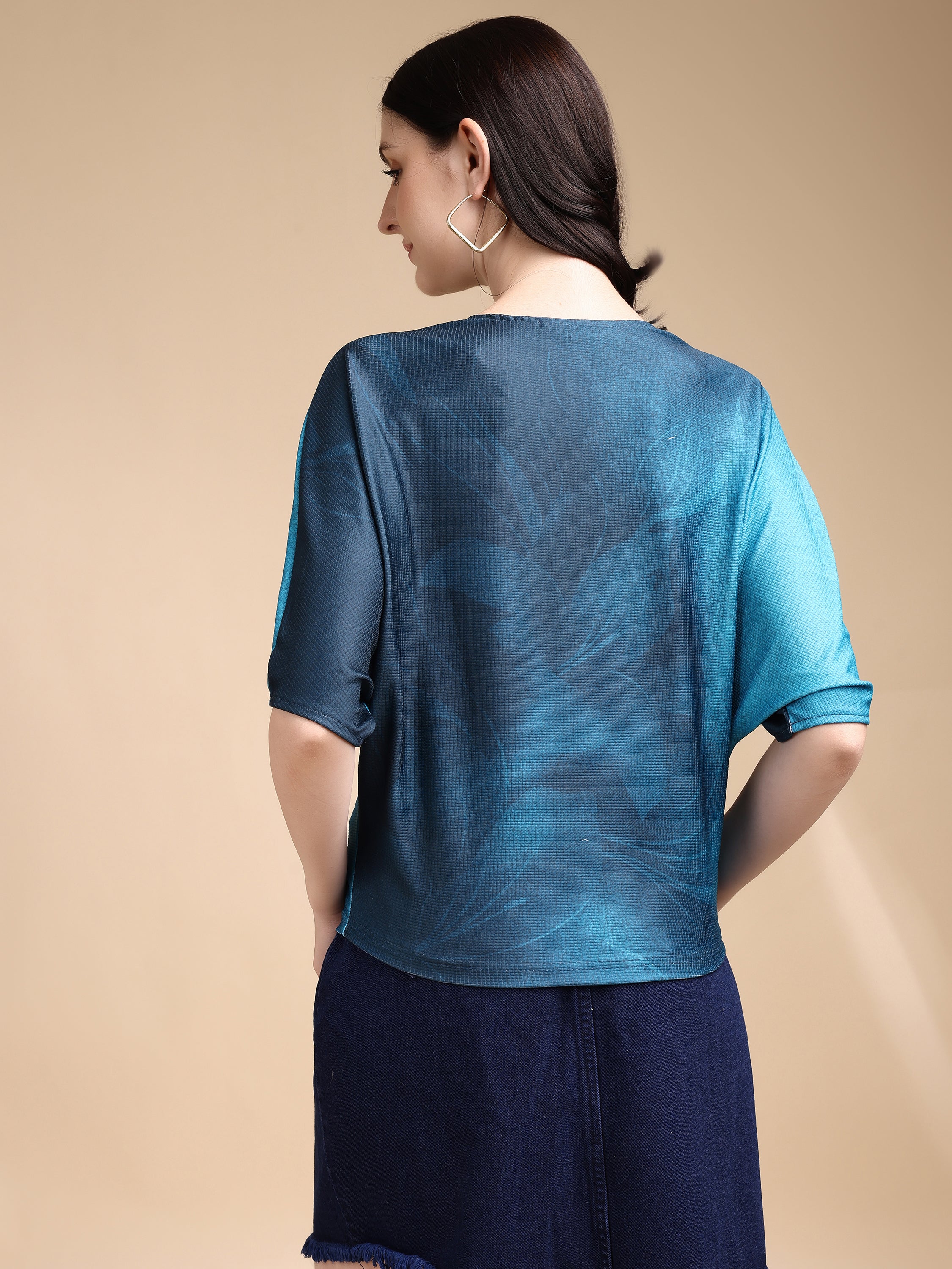 Women printed oversized Top
