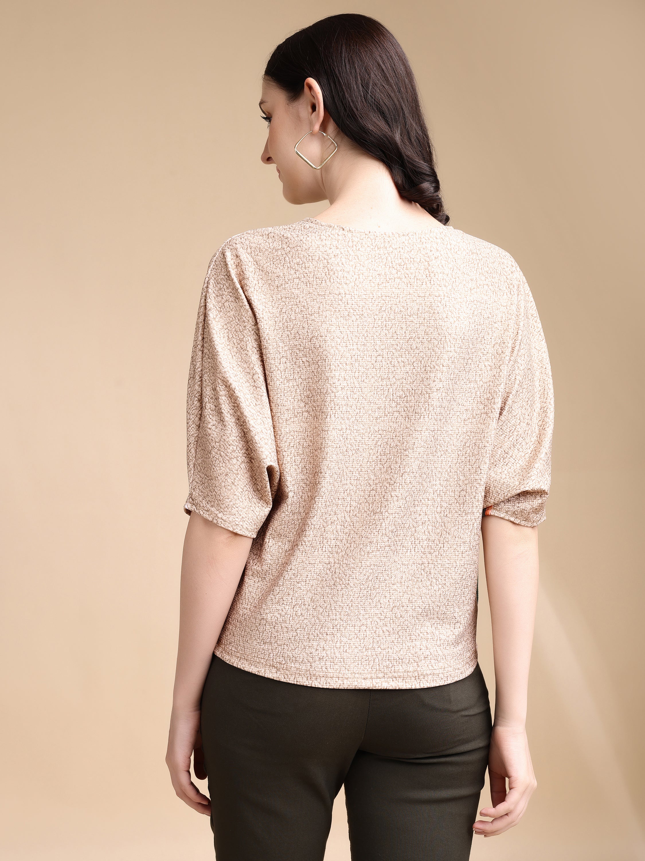 Women printed oversized Top