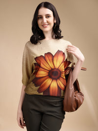 Women printed oversized Top