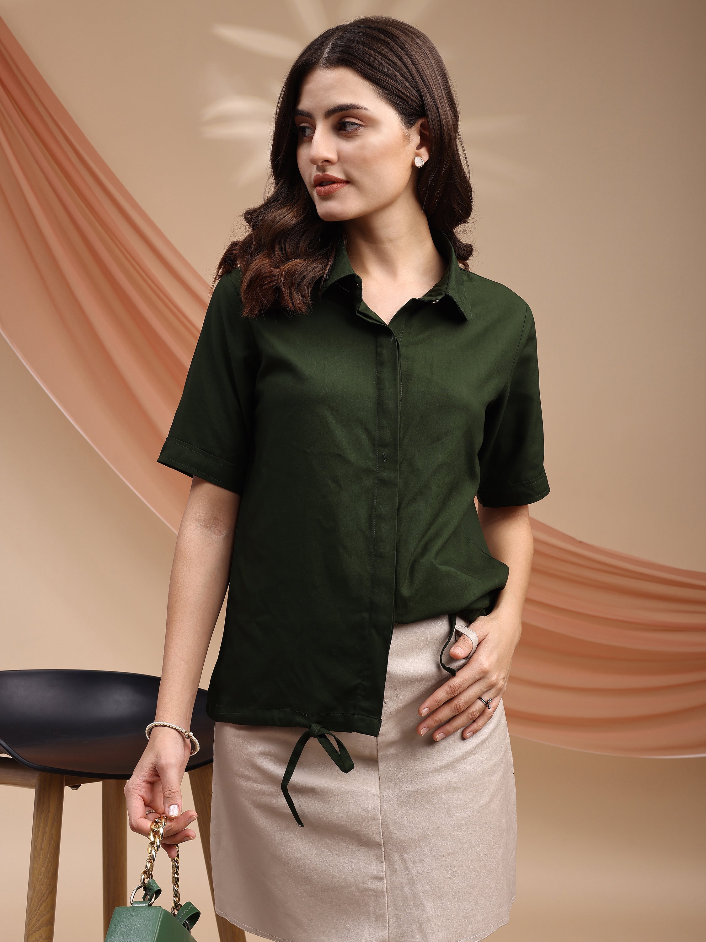 Women Solid Summer Top