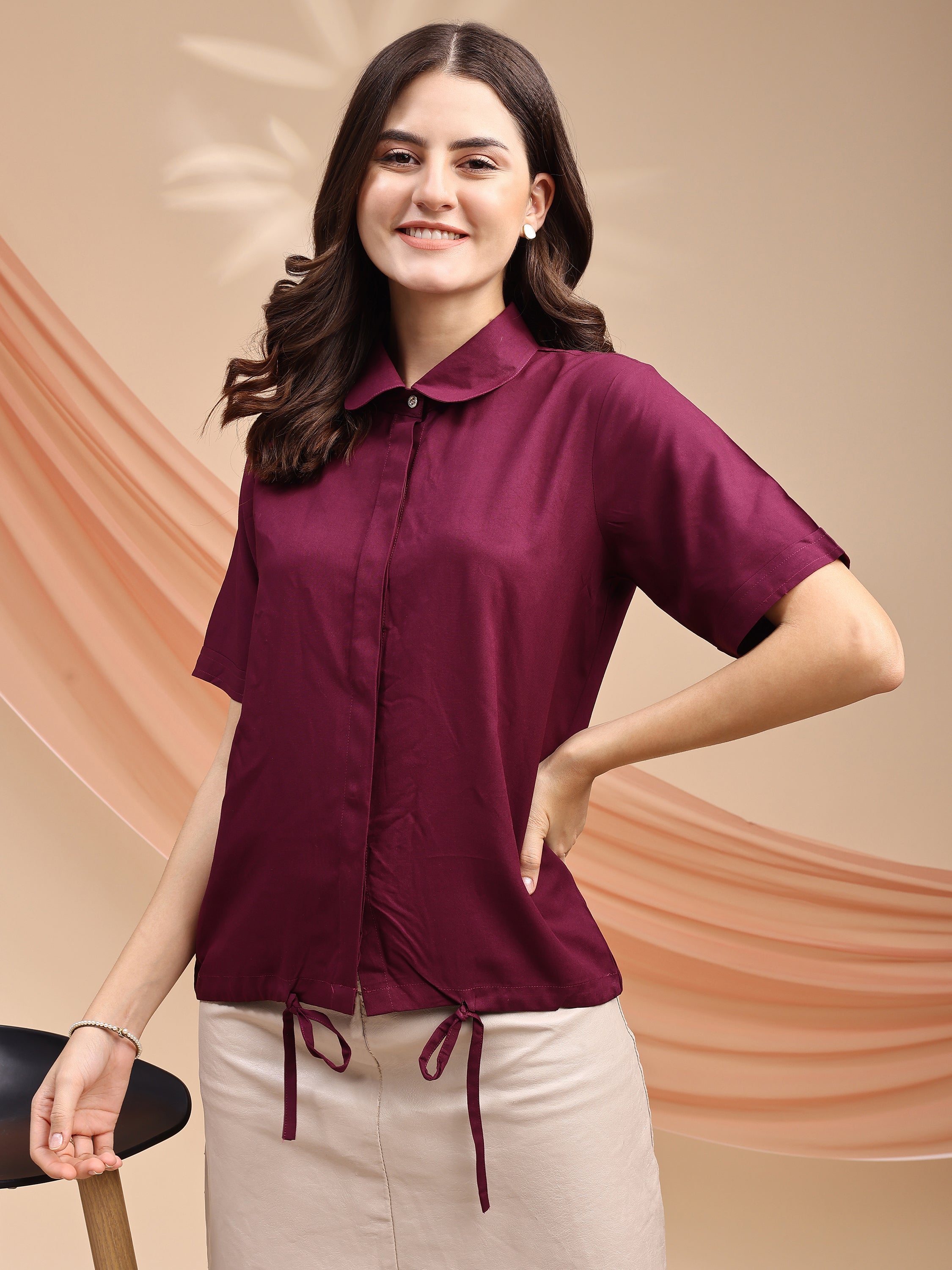 Women Solid Summer Top