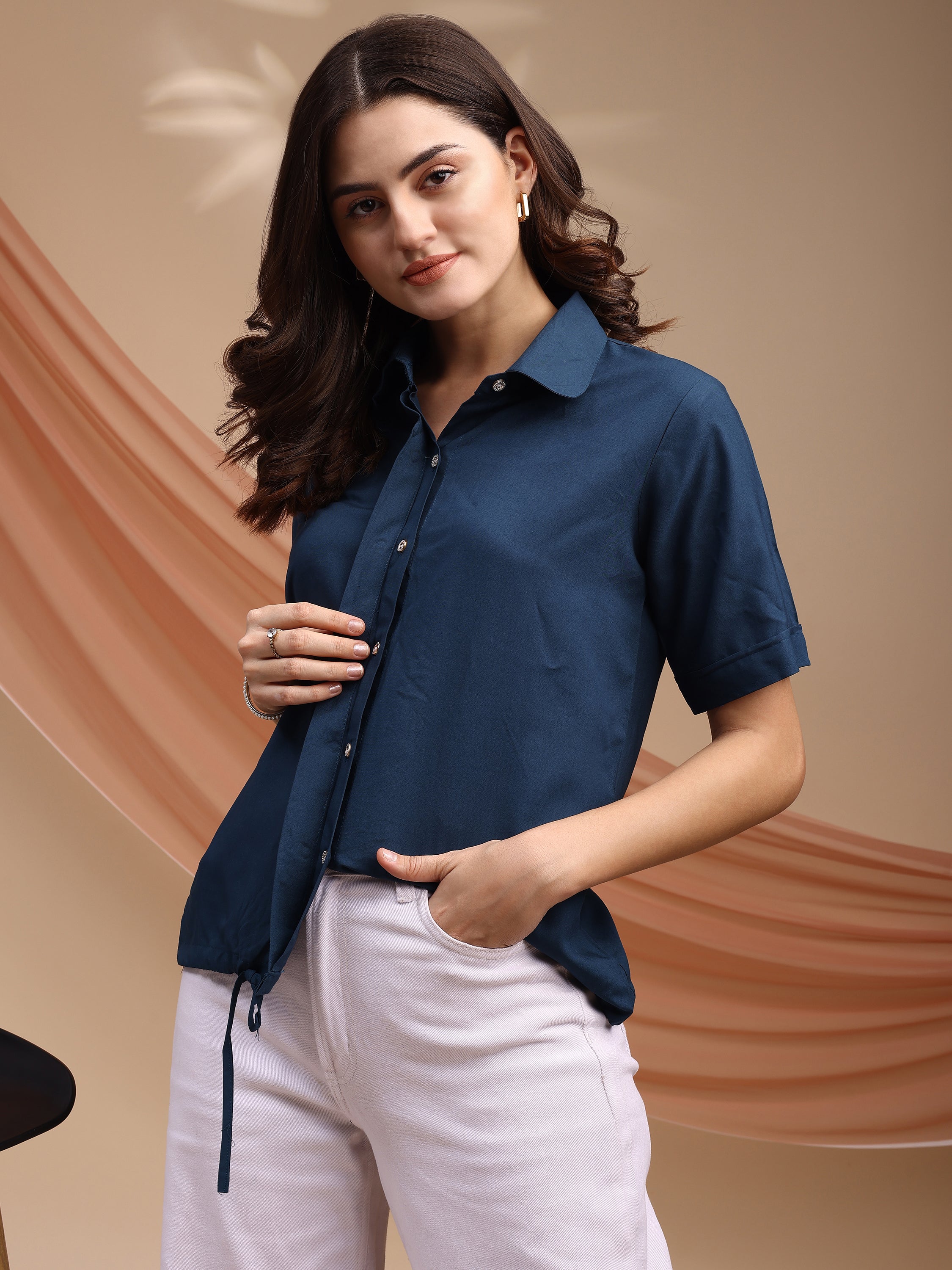Women Solid Summer Top