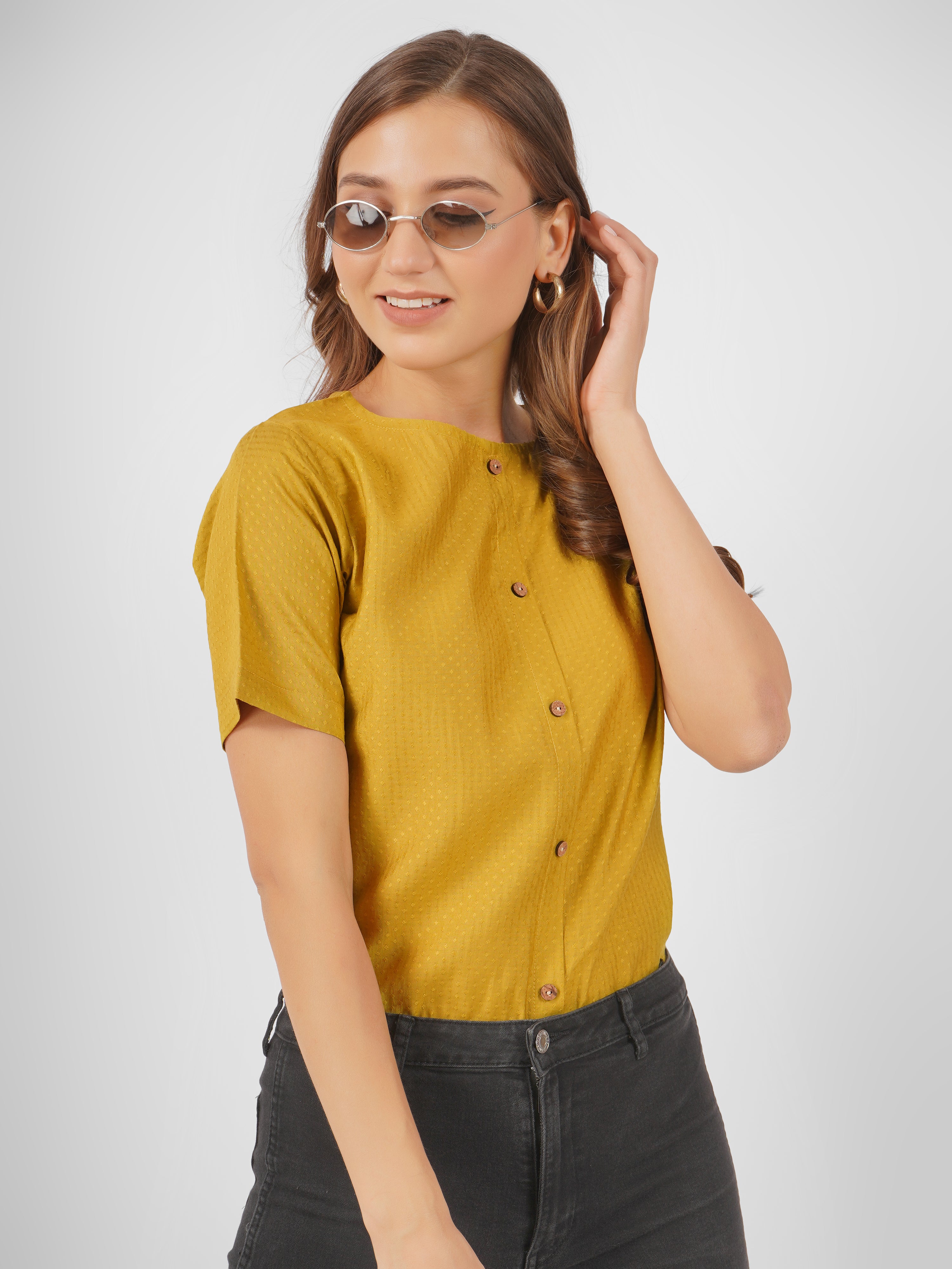 Women Solid Casual Top