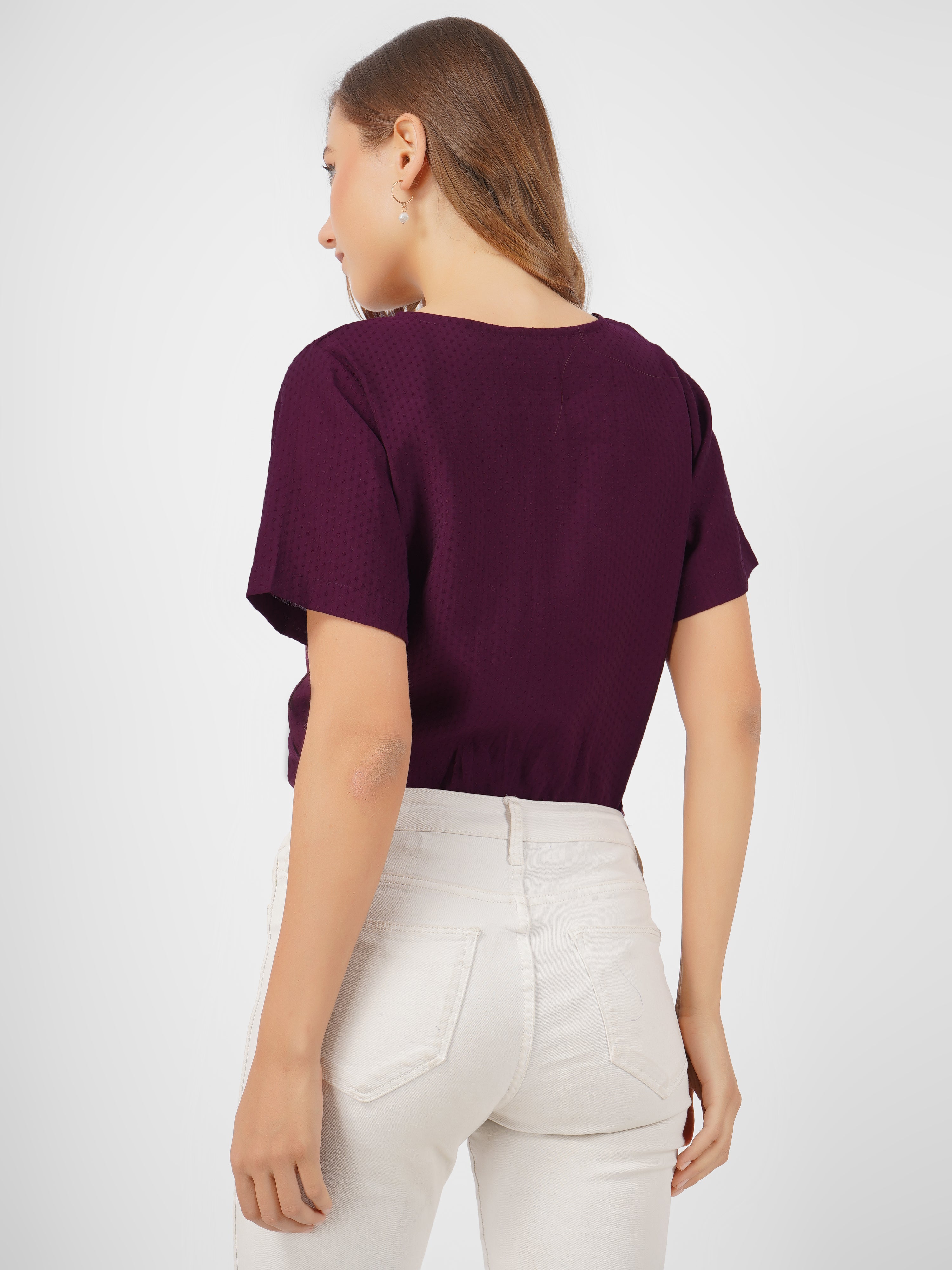 Women Solid Casual Top
