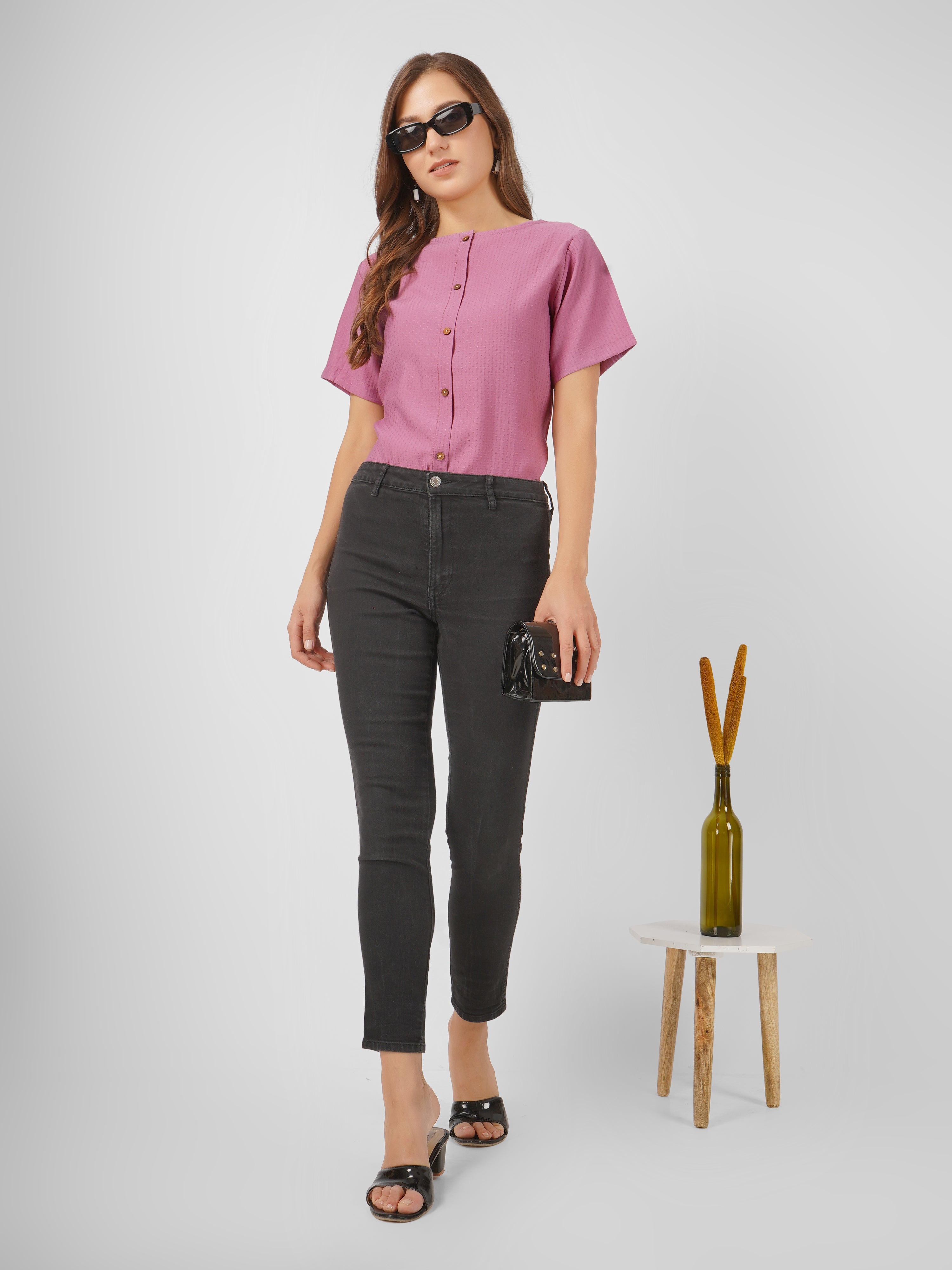 Women Solid Casual Top