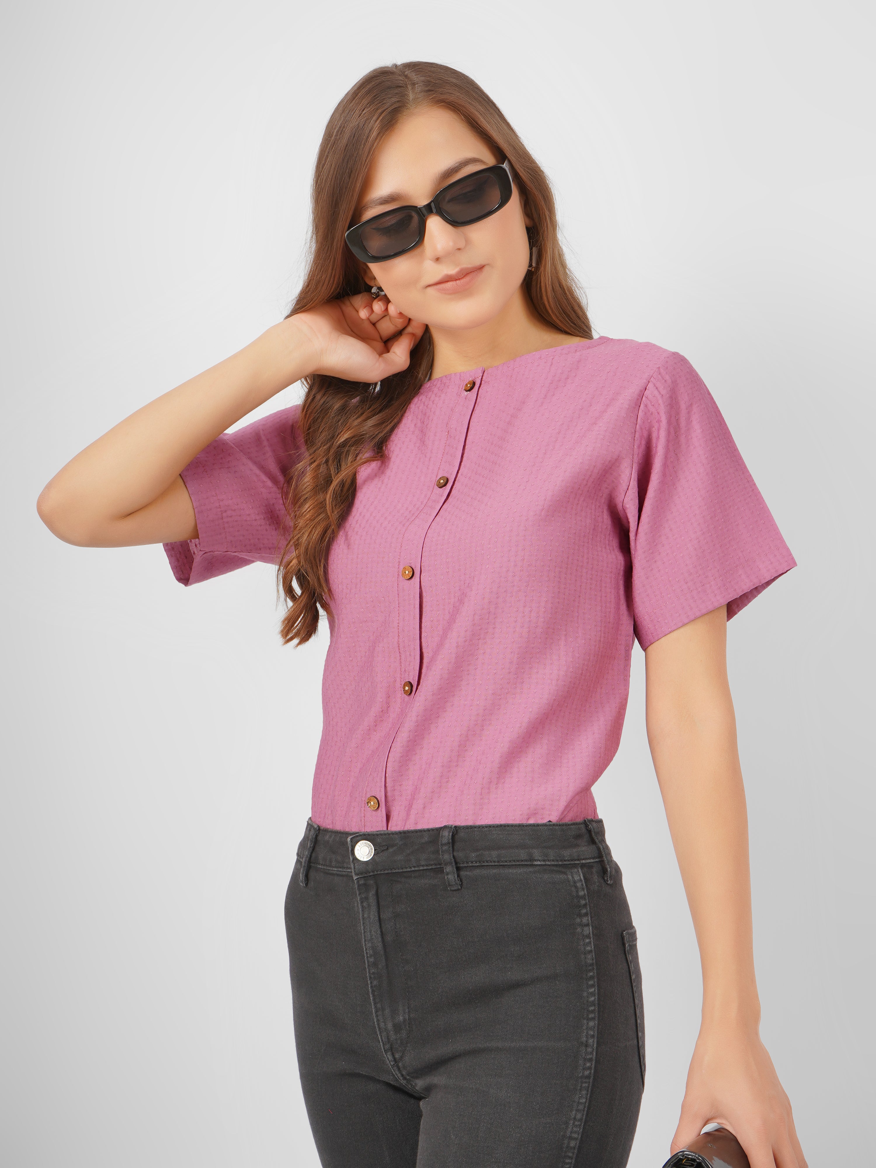 Women Solid Casual Top