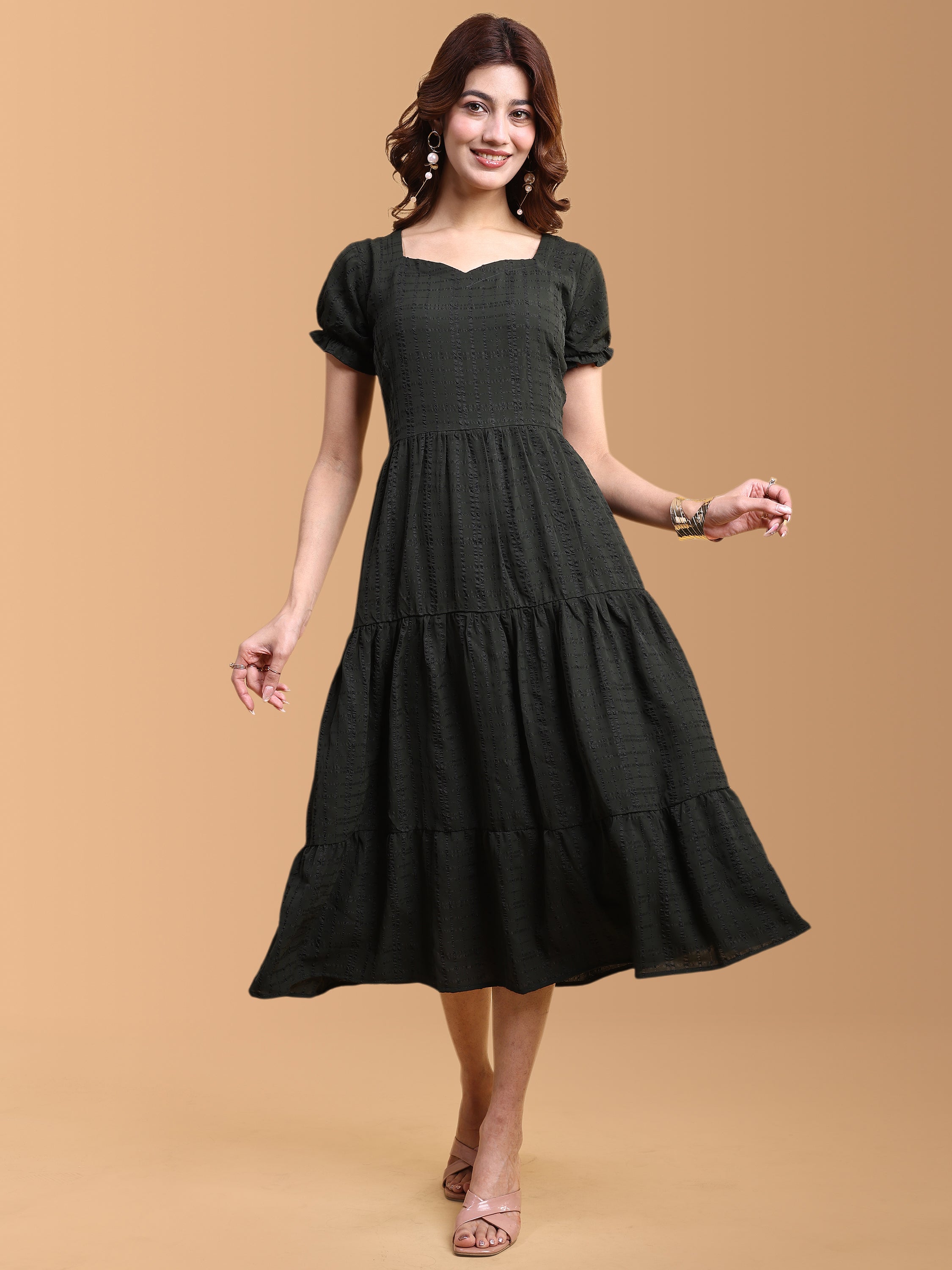 Women Fit & Flared Maxi Ethnic Dresses