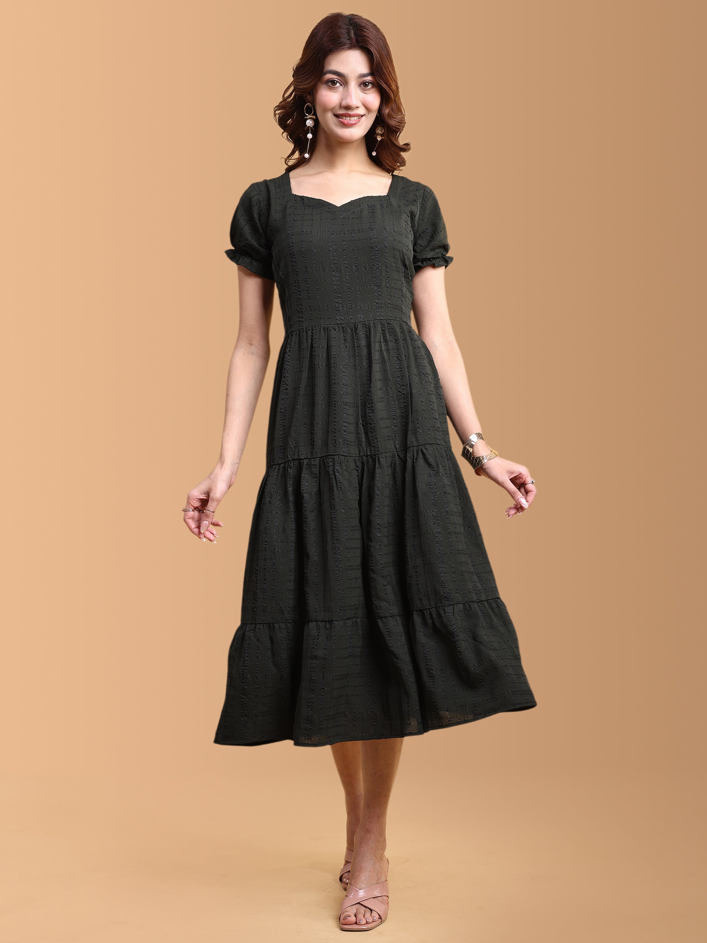 Women Fit & Flared Maxi Ethnic Dresses
