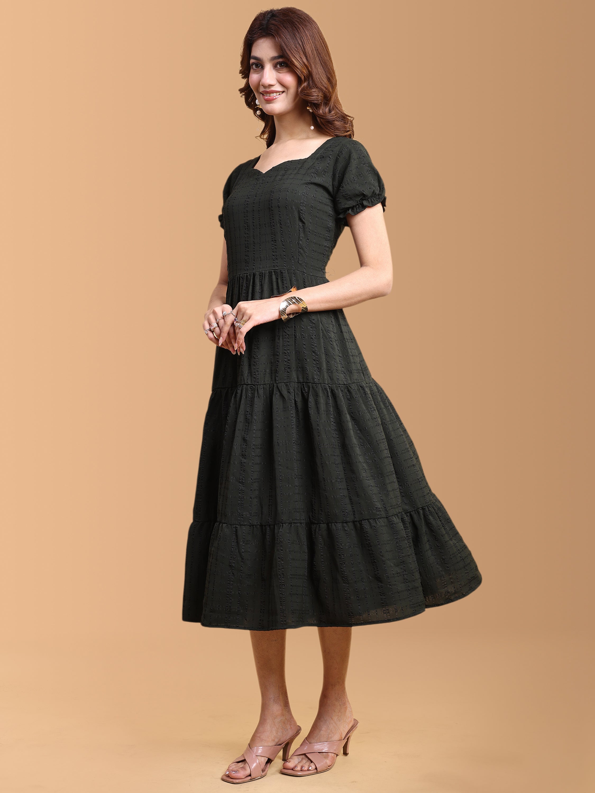 Women Fit & Flared Maxi Ethnic Dresses