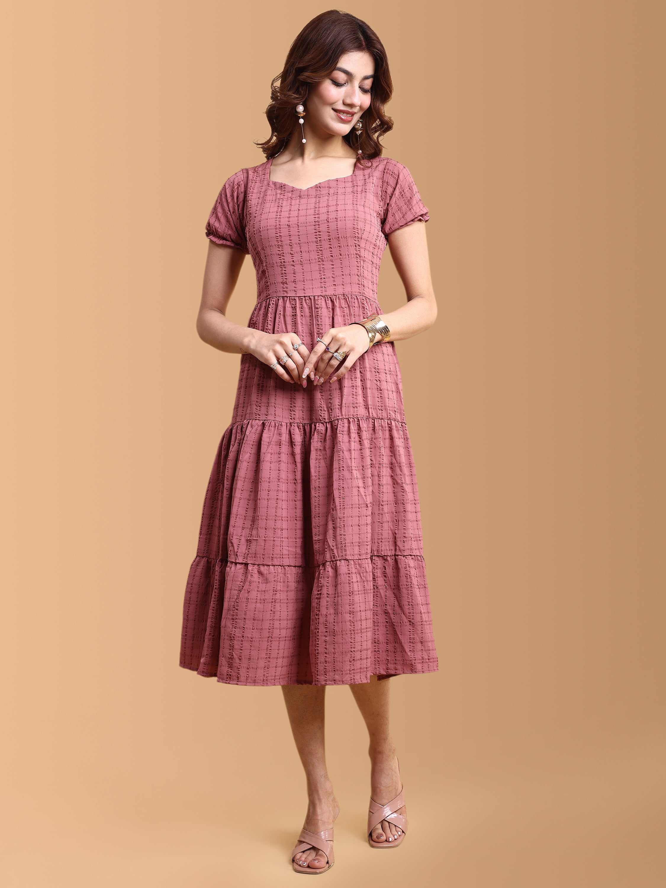 Women Fit & Flared Maxi Ethnic Dresses