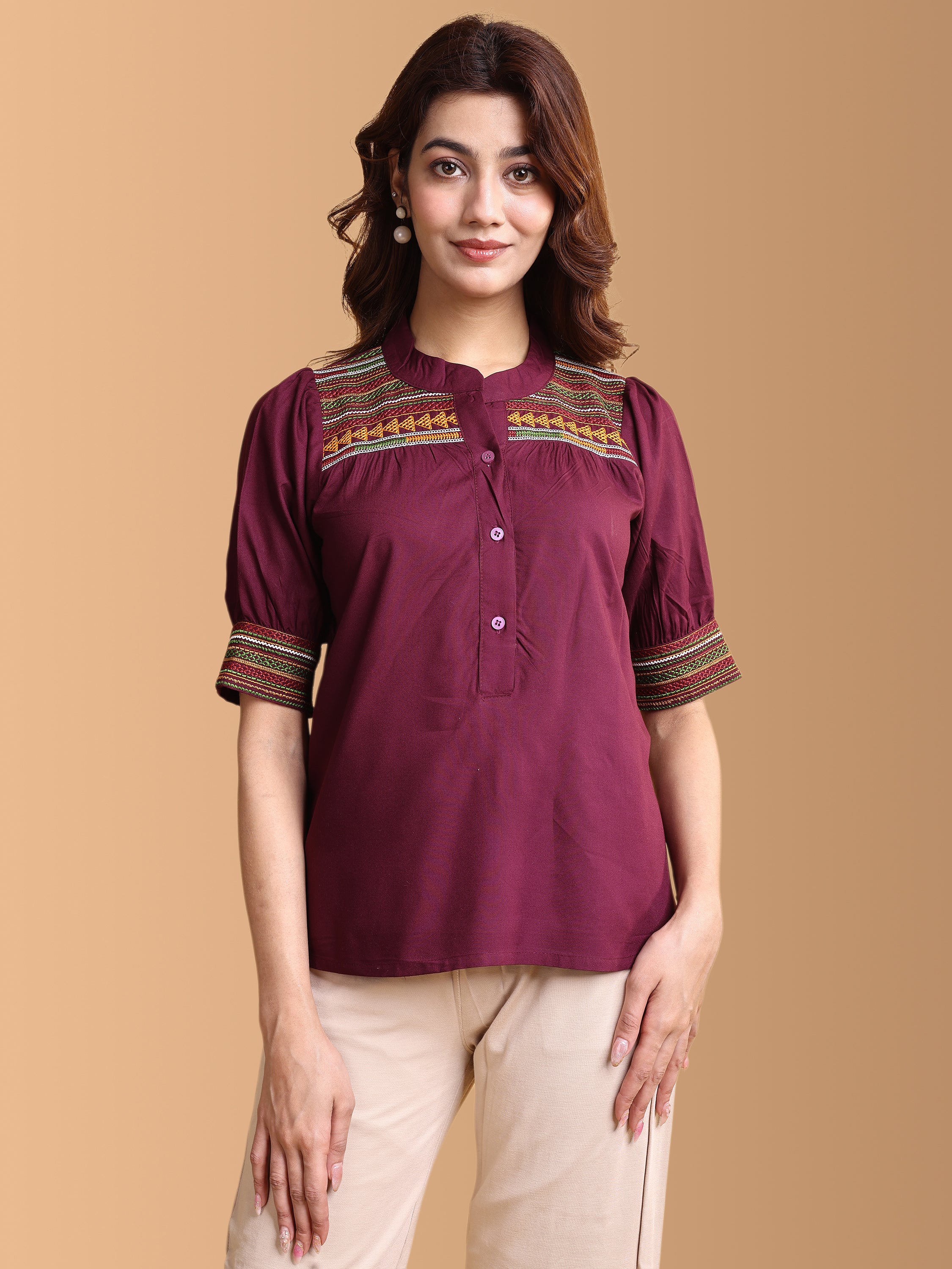 Women Embroidery Work Top
