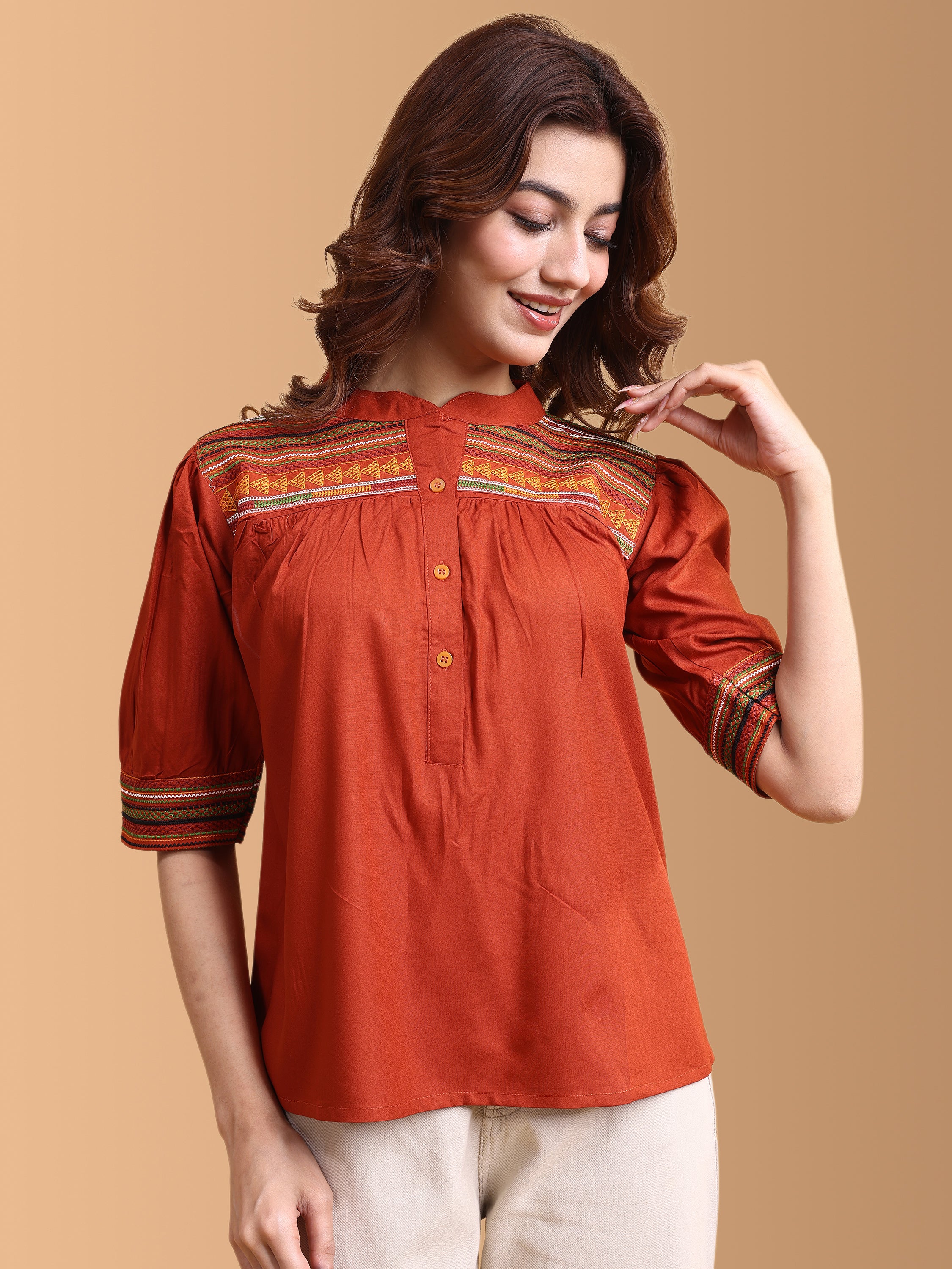 Women Embroidery Work Top