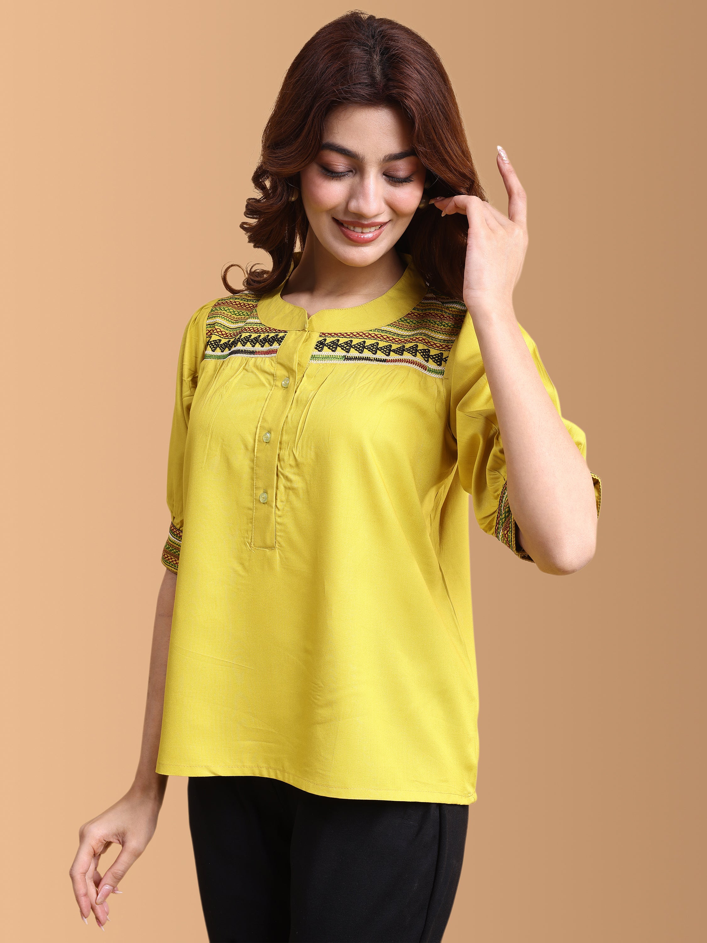 Women Embroidery Work Top