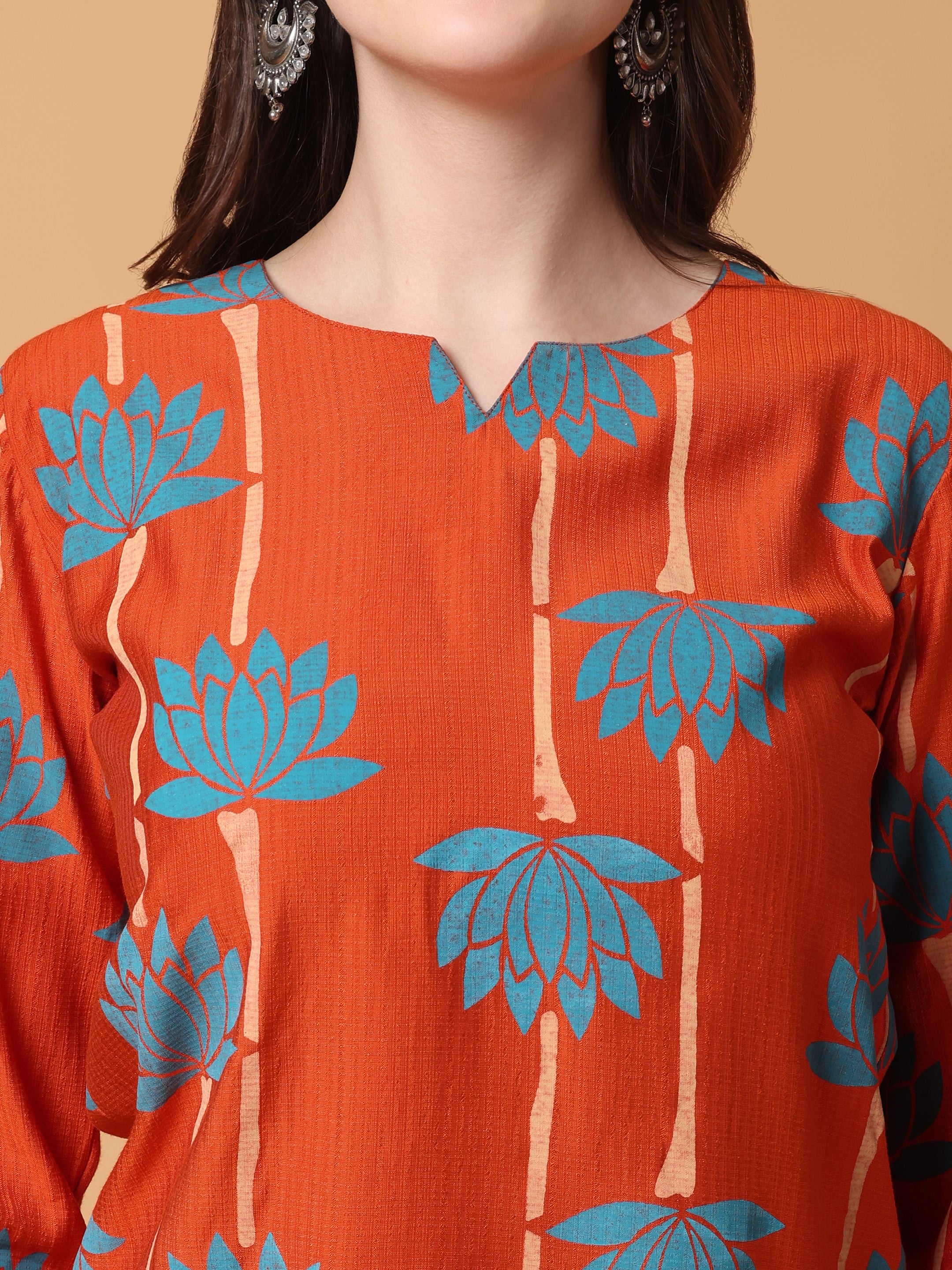 Women Lotus Printed Top