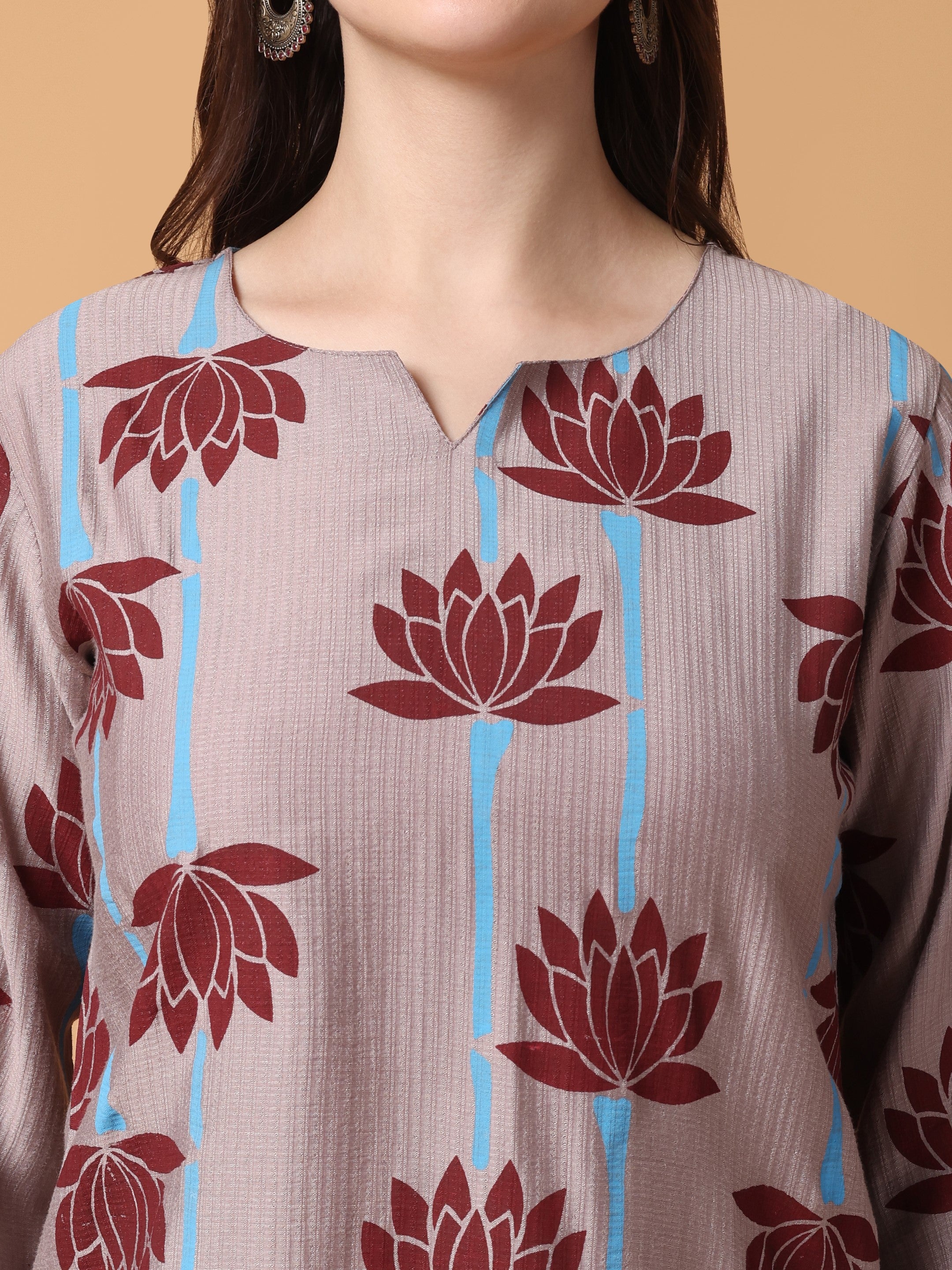 Women Lotus Printed Top