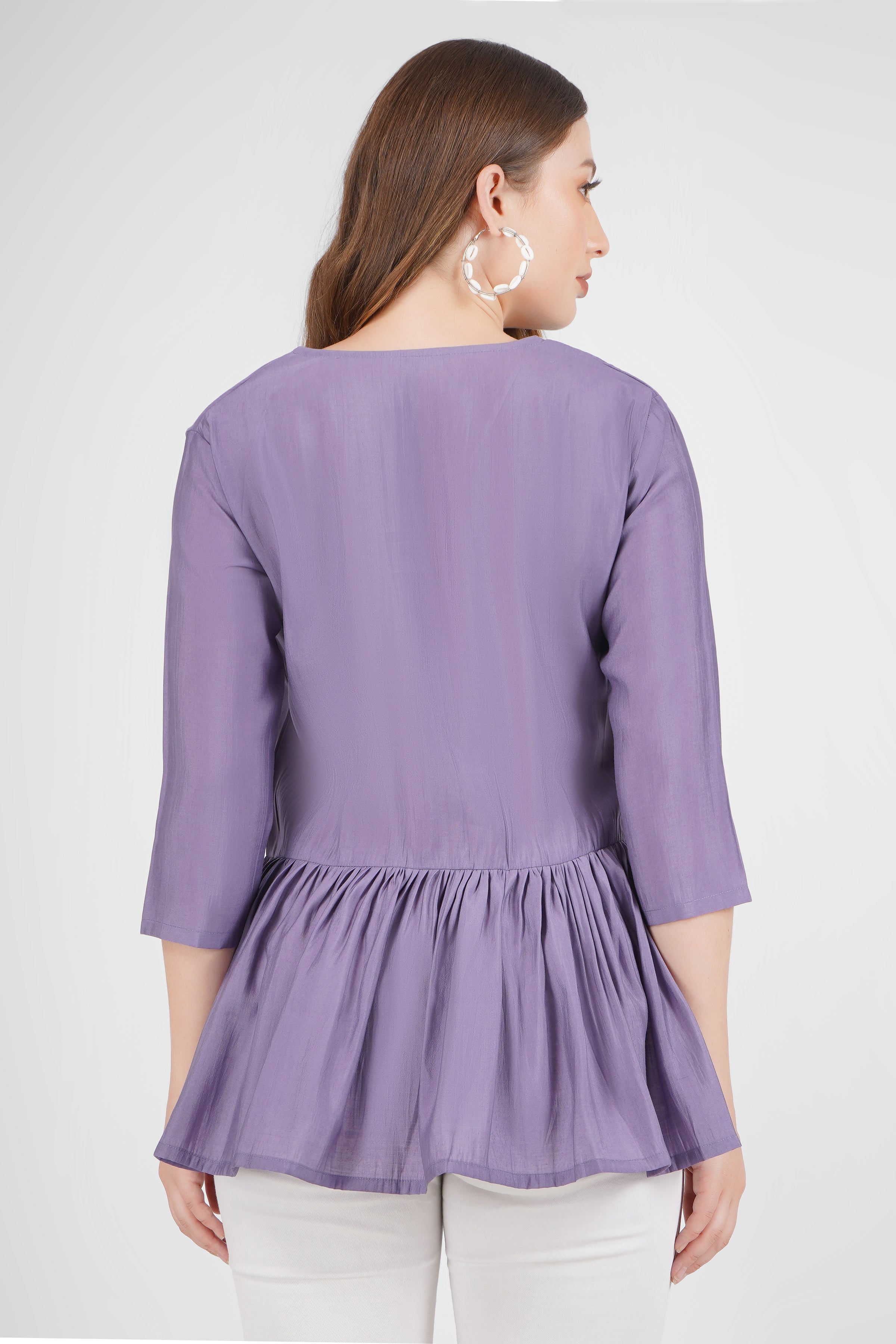 Women Solid Flared Tops