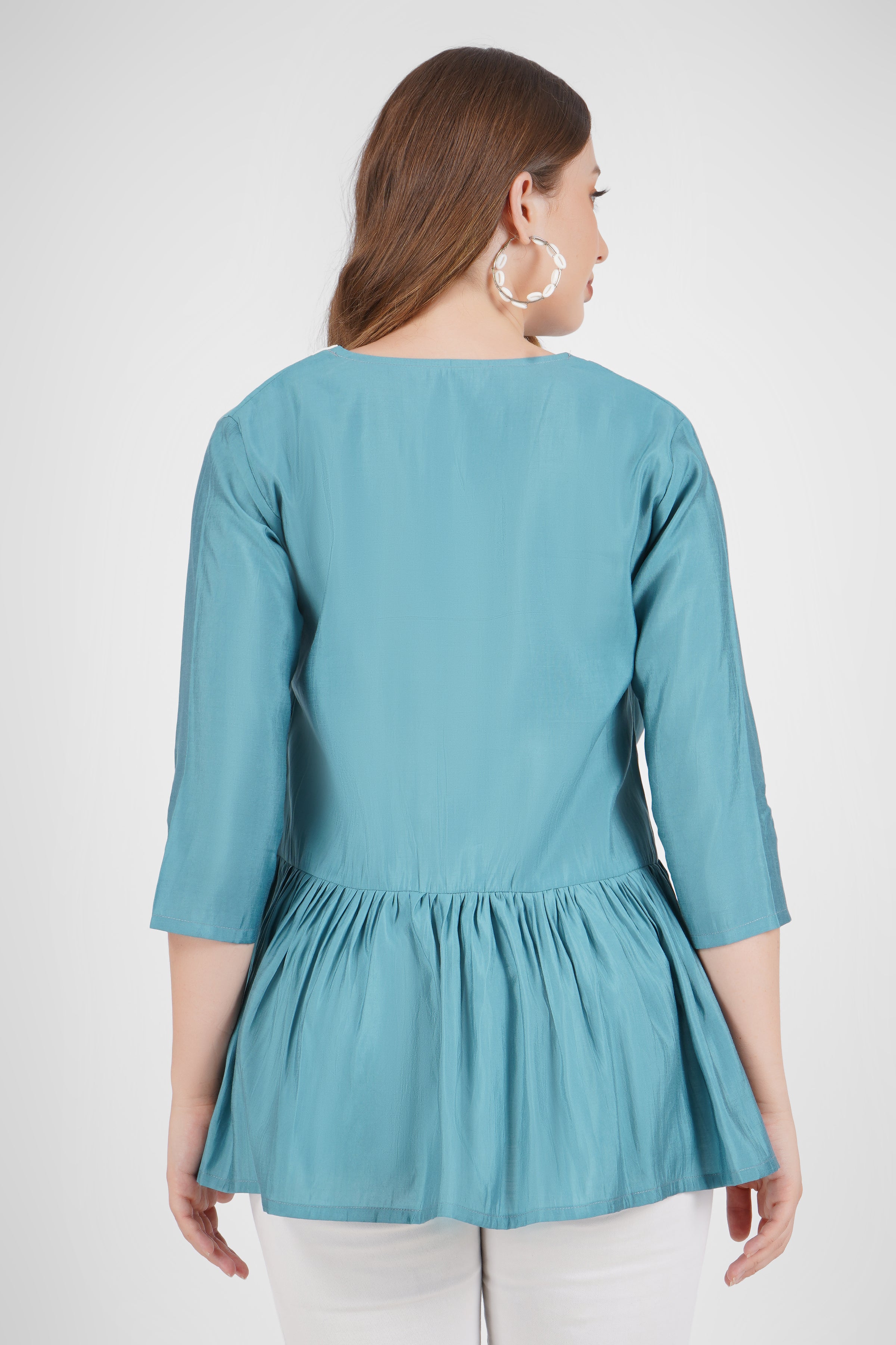 Women Solid Flared Tops