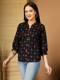 Women Floral Printed Casual Tops