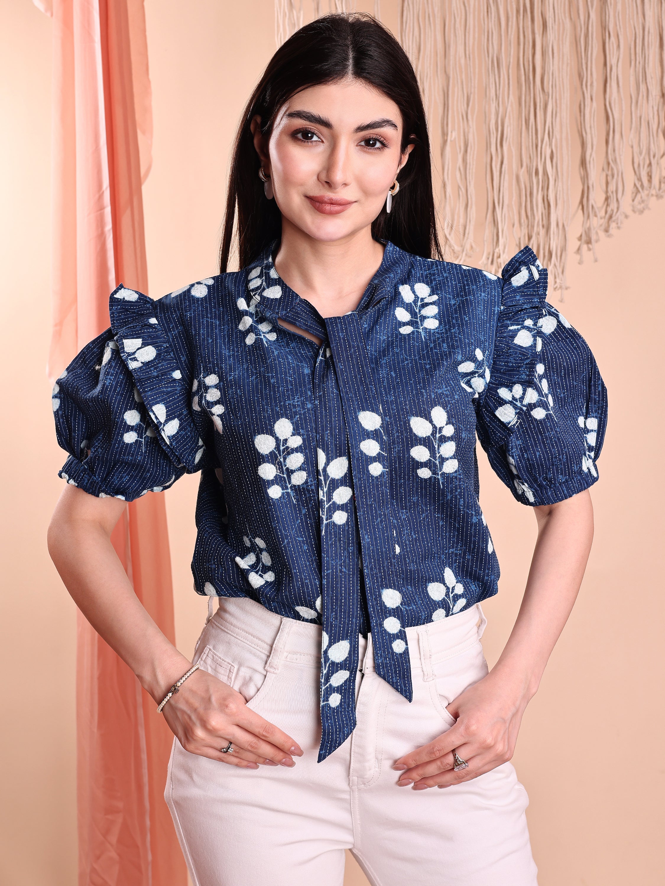 Women Floral  Printed Formal Tops