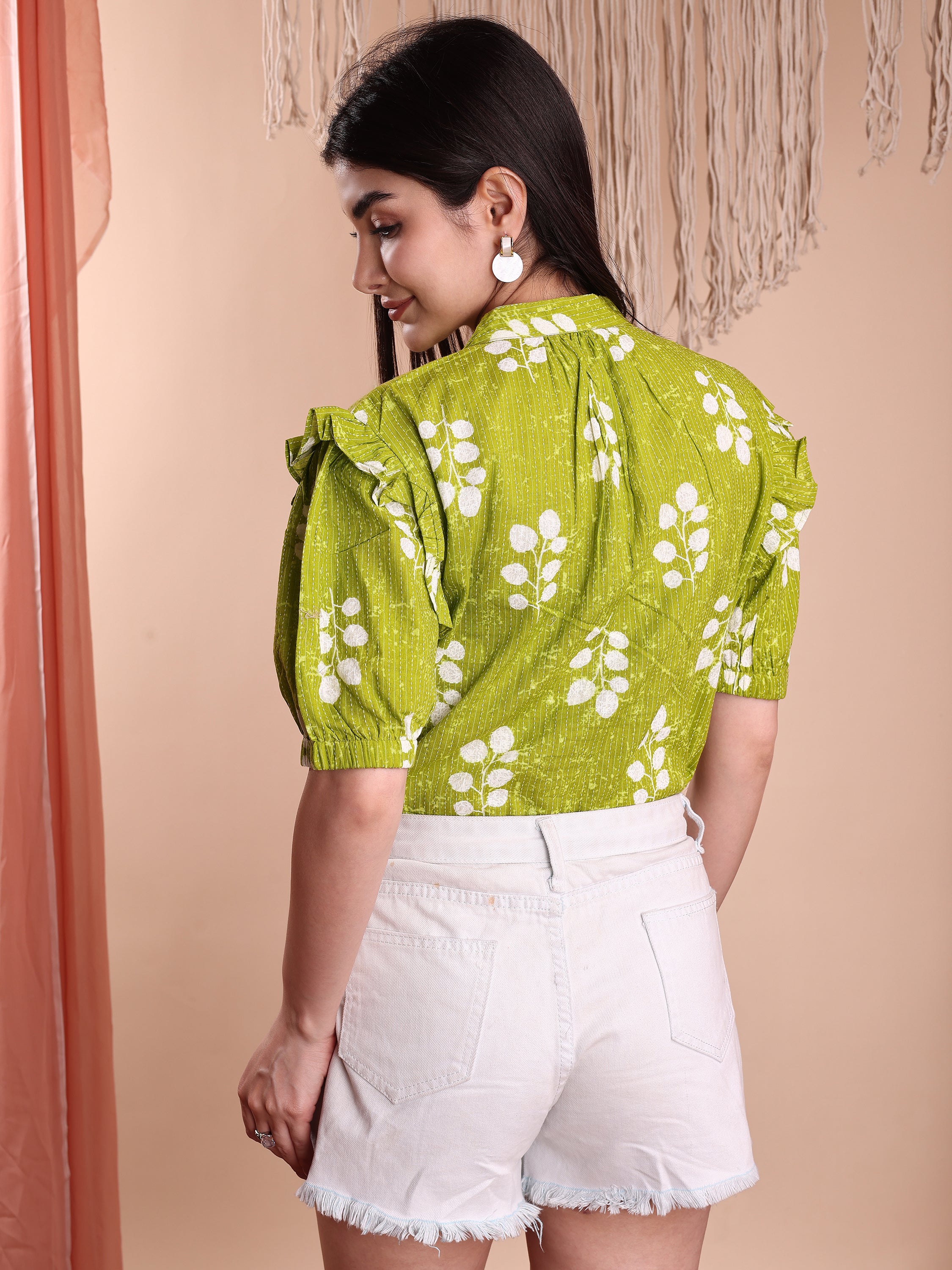 Women Floral  Printed Formal Tops
