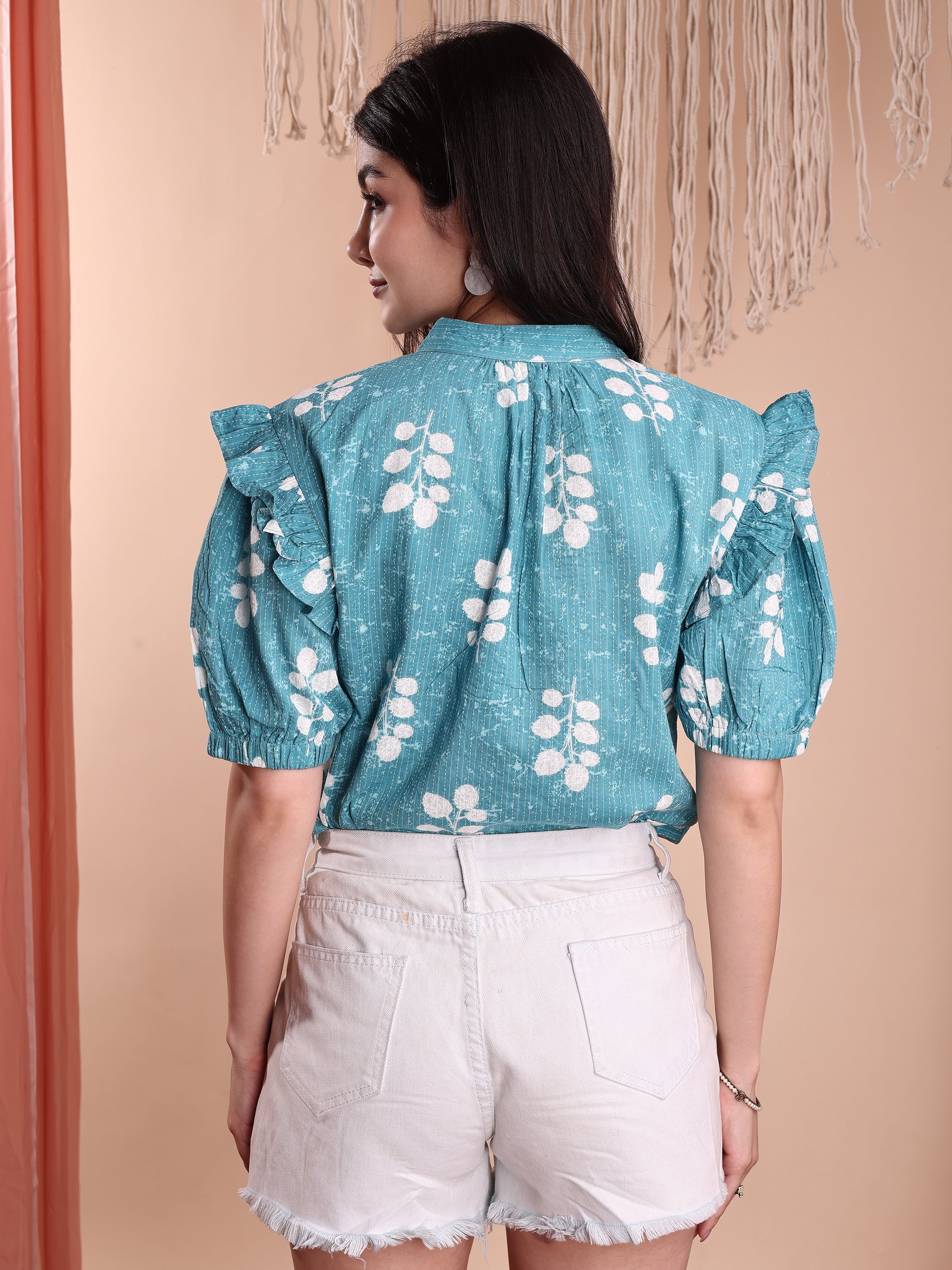 Women Floral  Printed Formal Tops