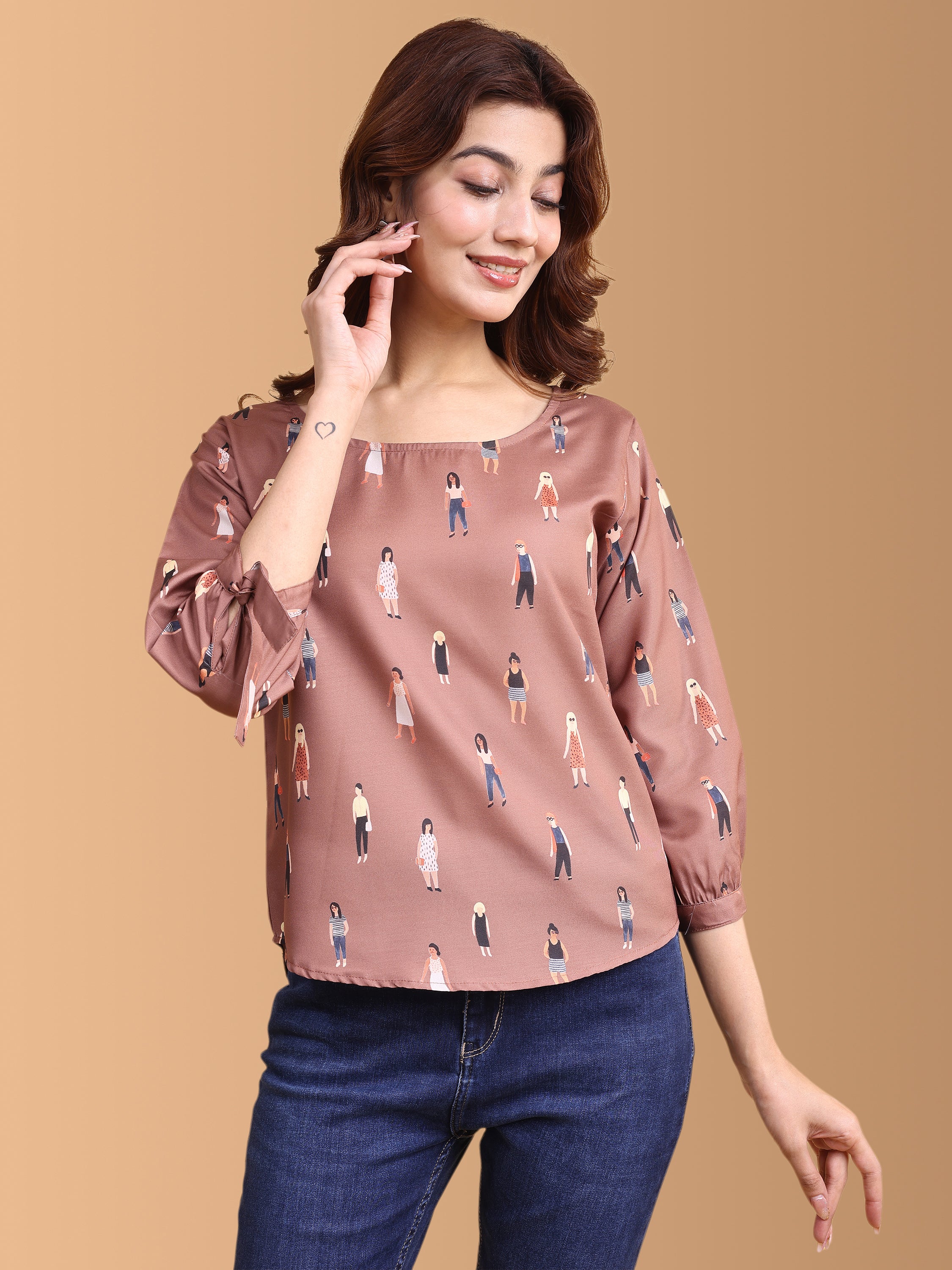 Women People Printed Top