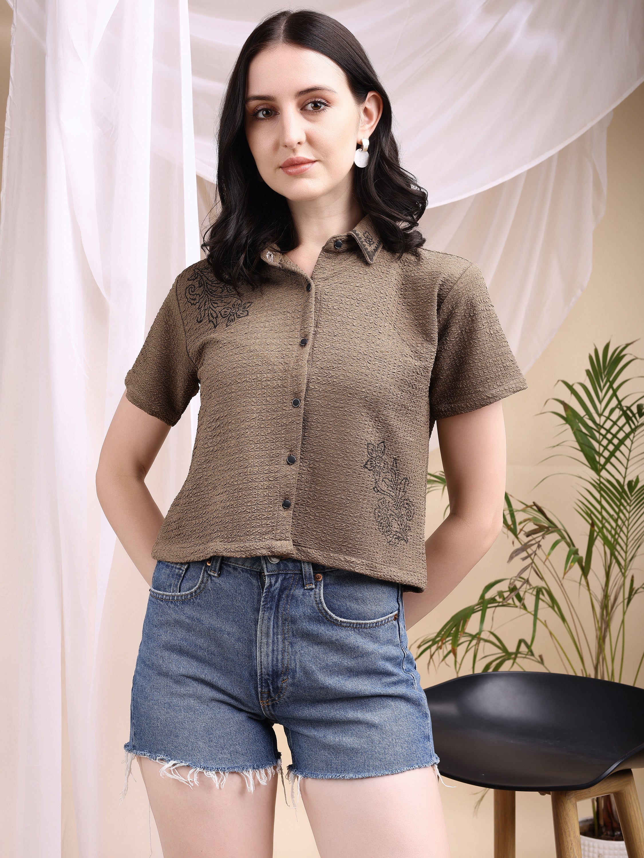 Women Block Printed Shirt