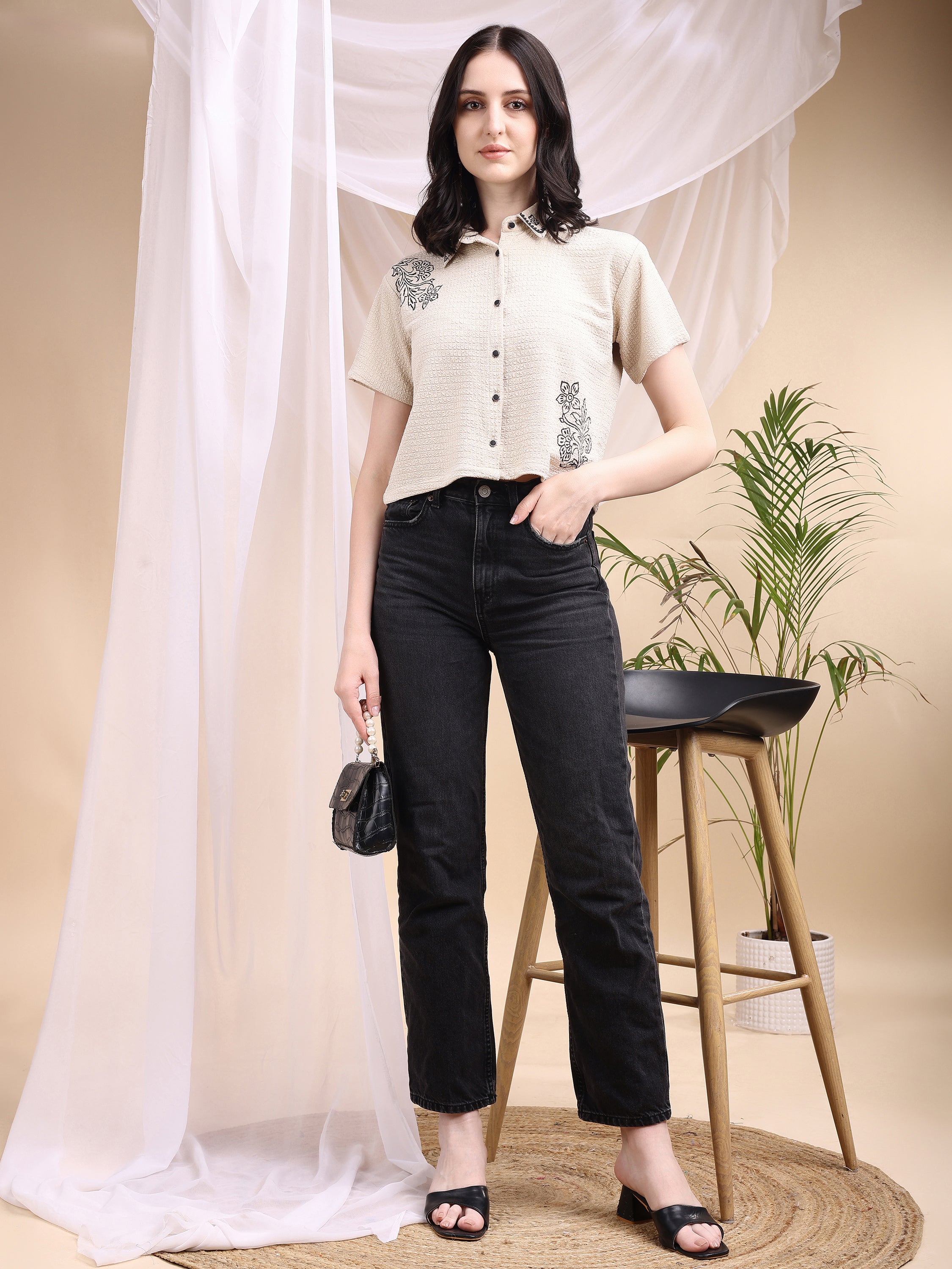 Women Block Printed Shirt