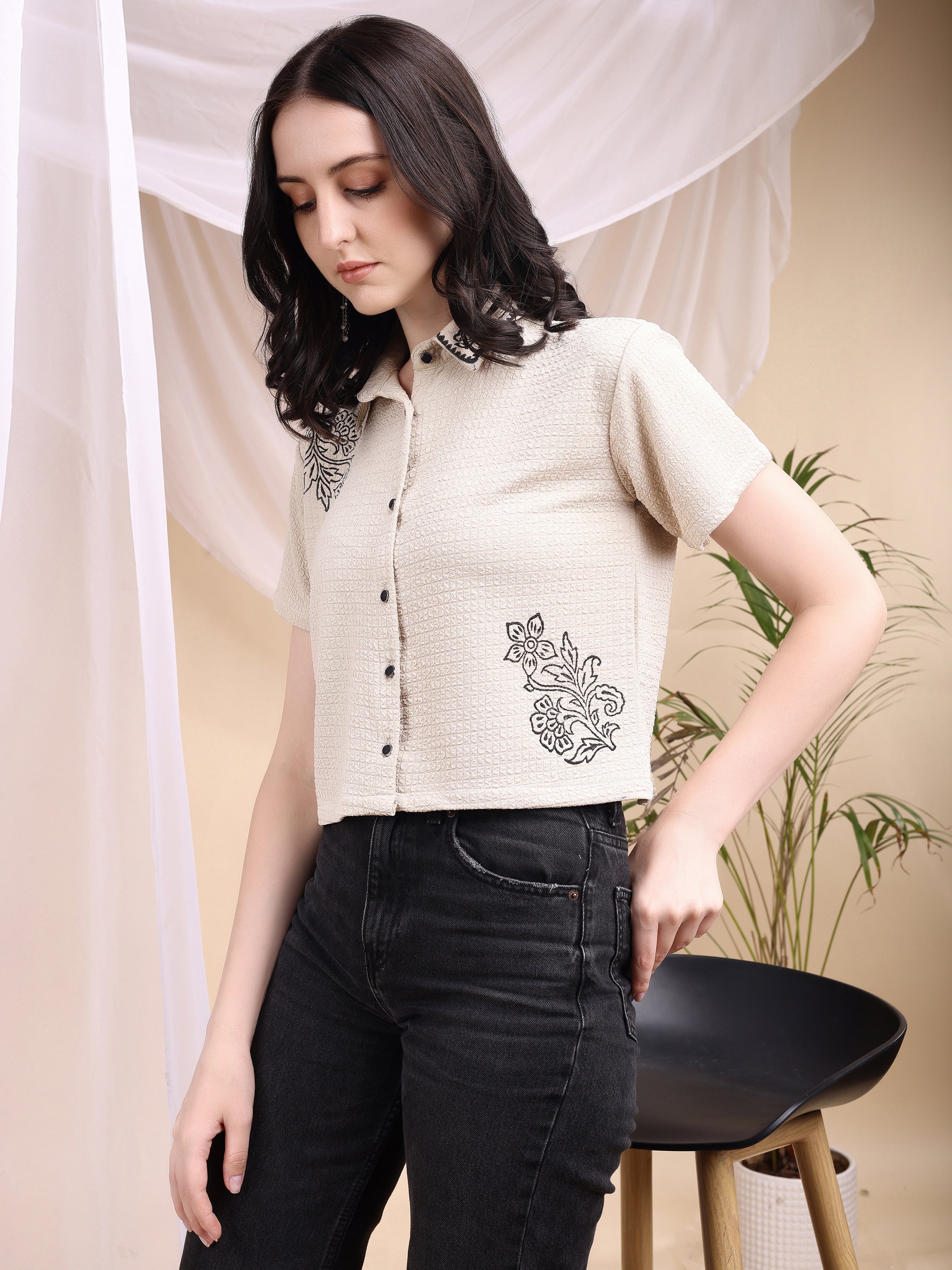 Women Block Printed Shirt
