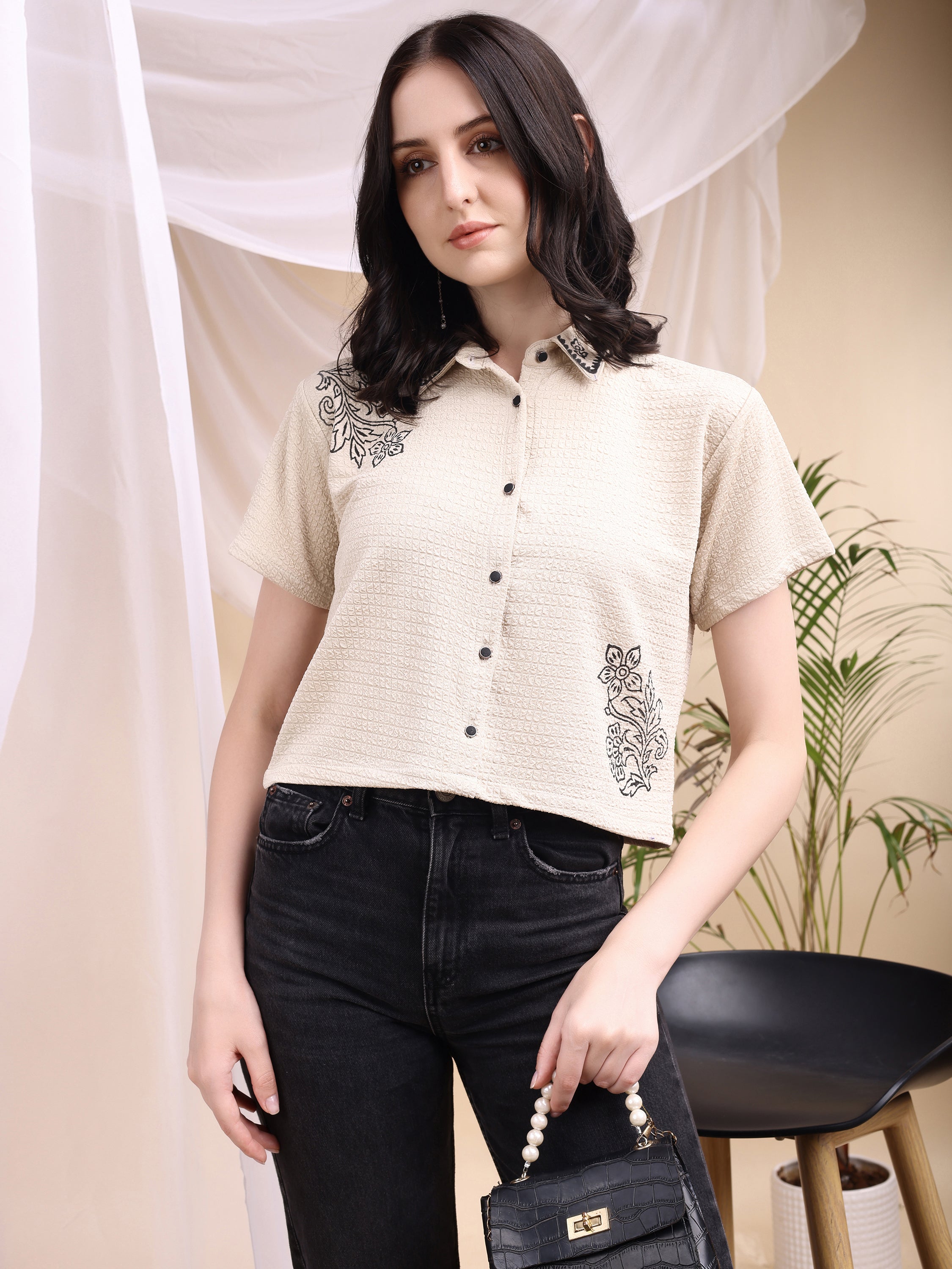 Women Block Printed Shirt