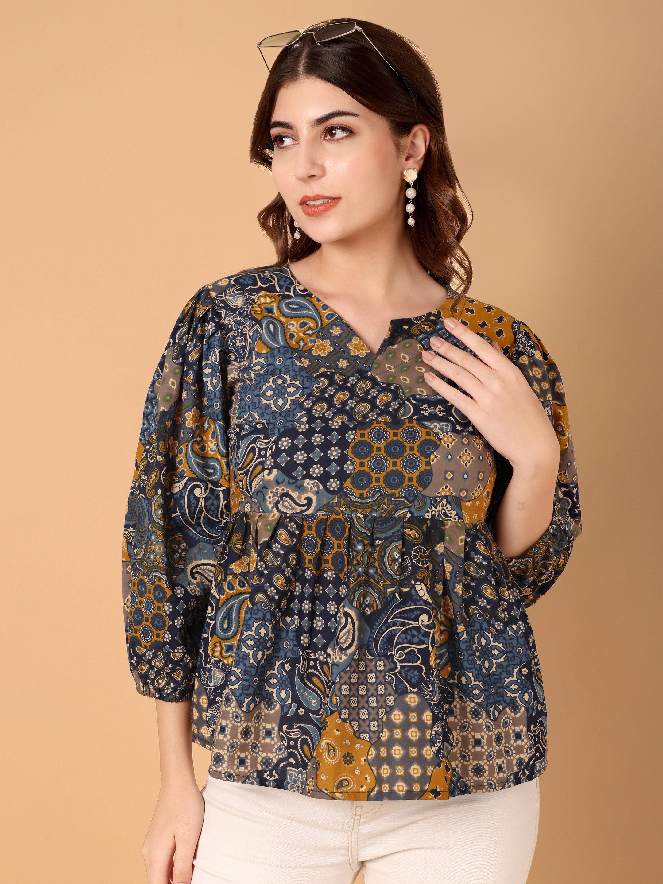 Women Ethnic Motifs Printed Top