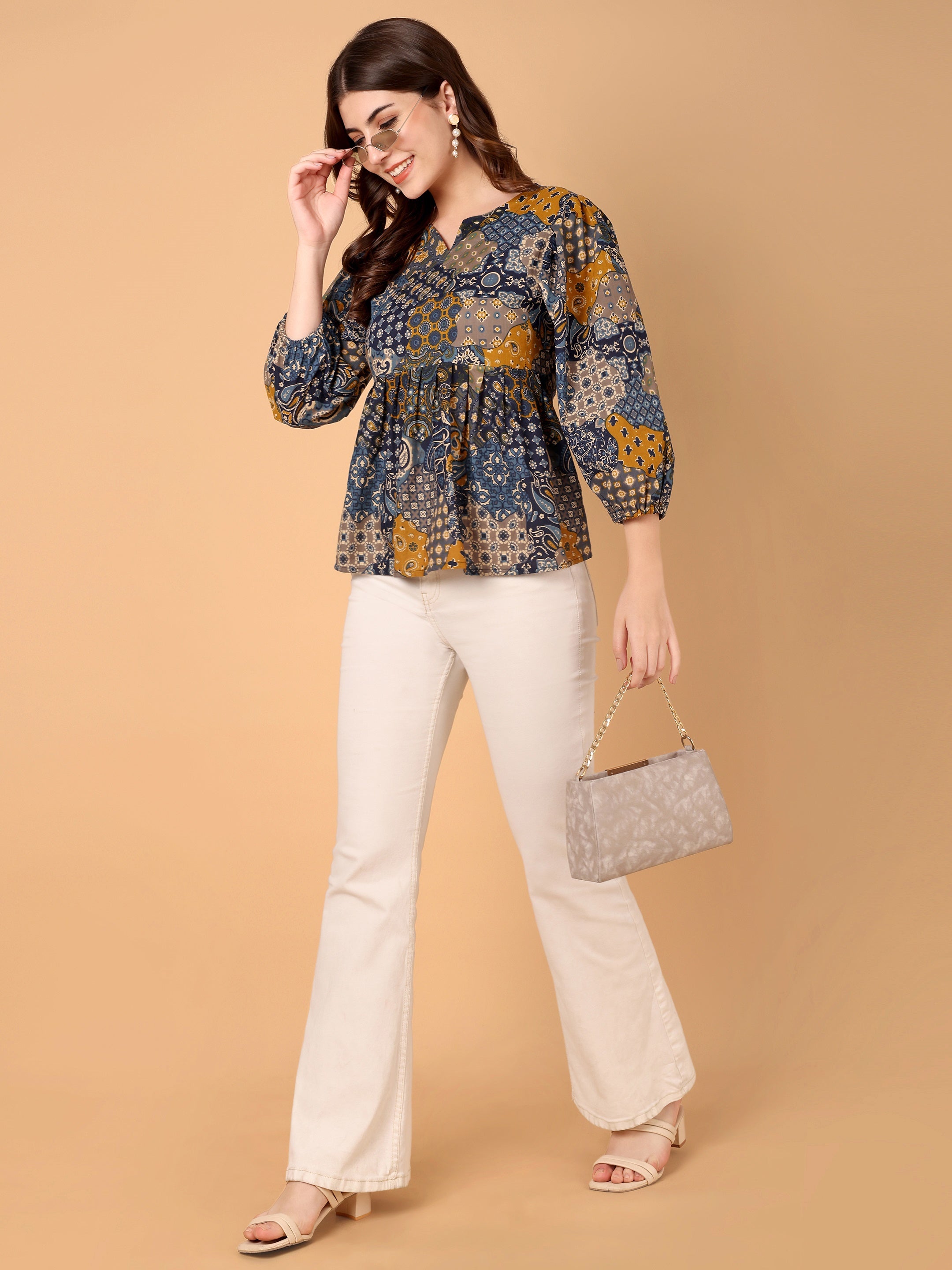 Women Ethnic Motifs Printed Top