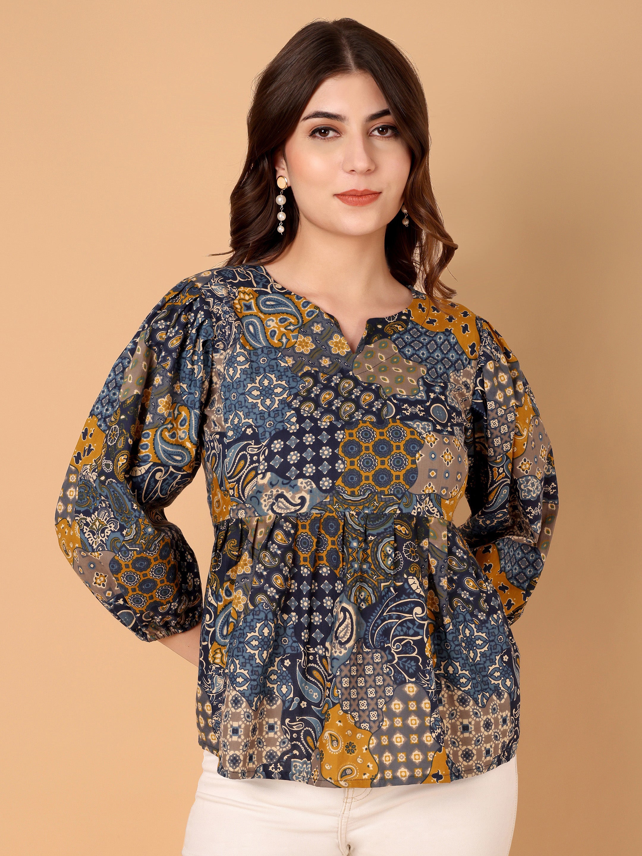 Women Ethnic Motifs Printed Top