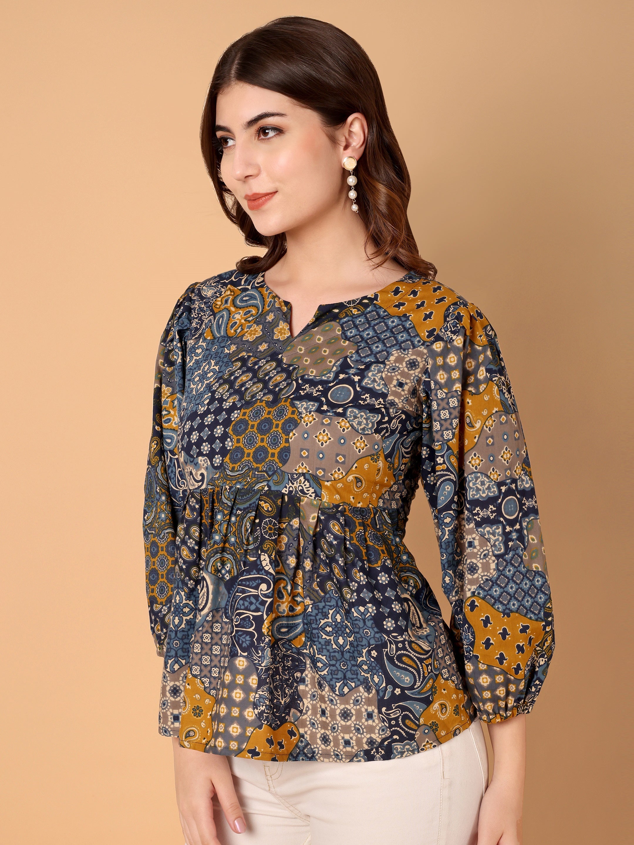 Women Ethnic Motifs Printed Top