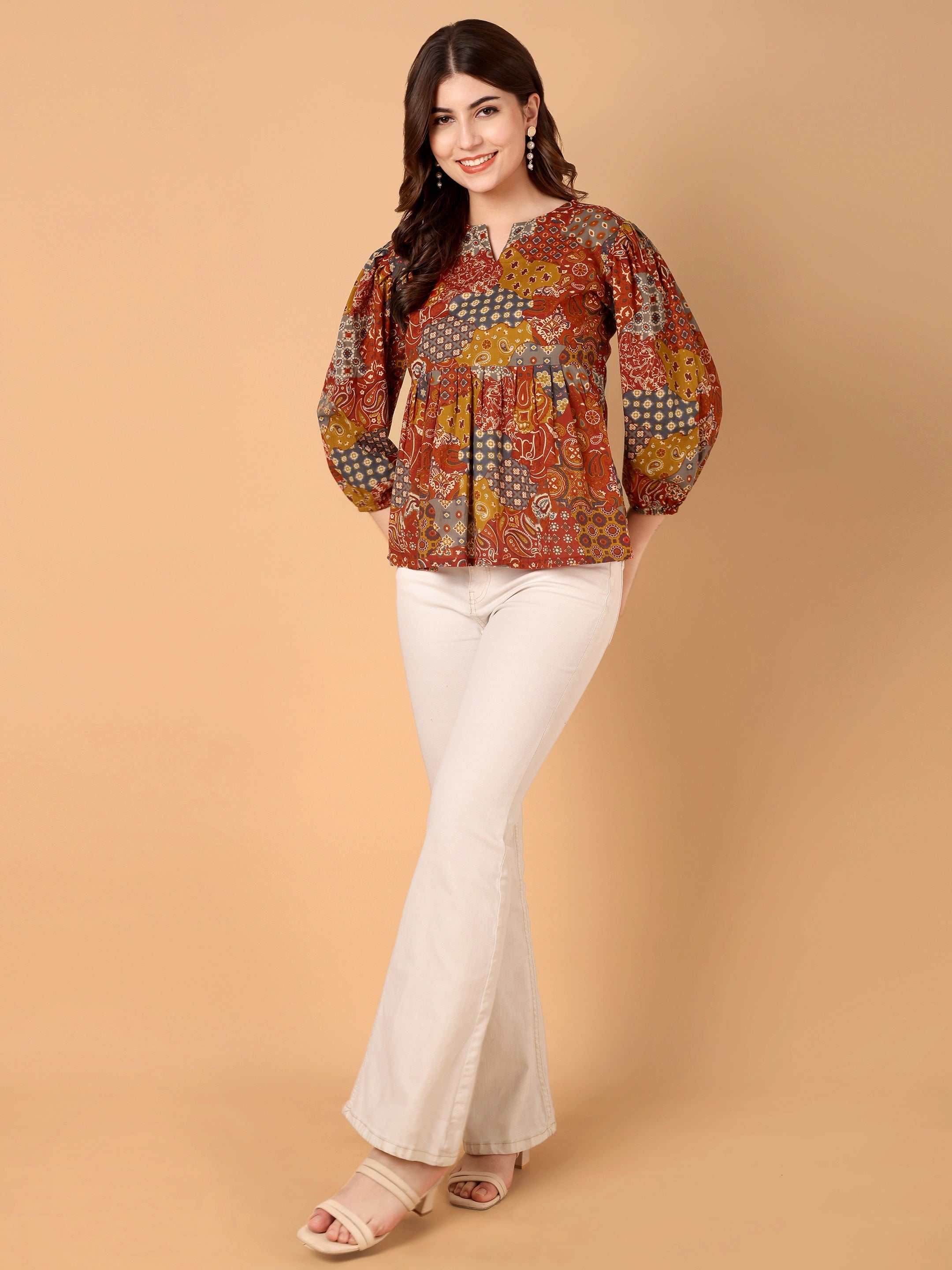 Women Ethnic Motifs Printed Top