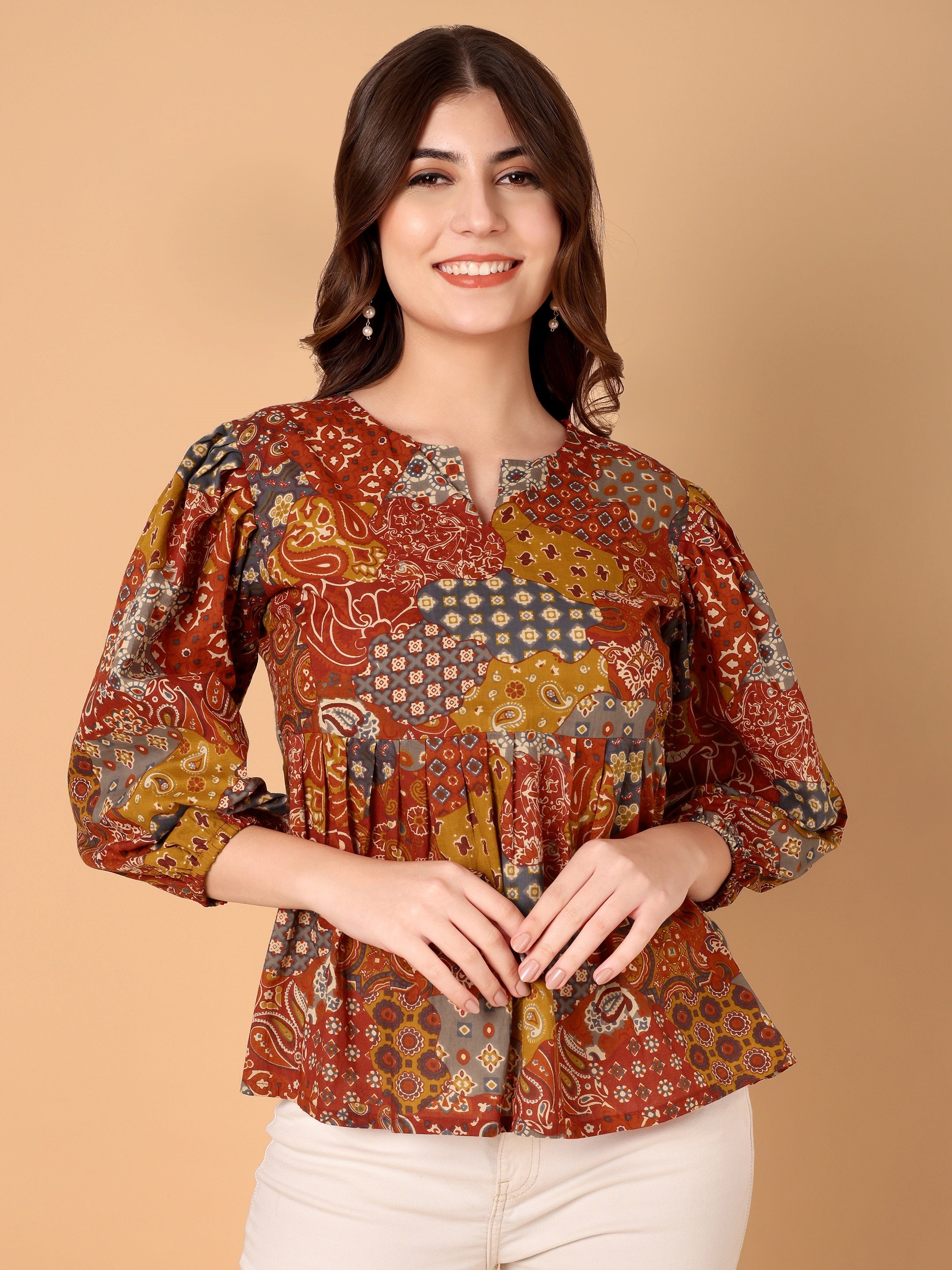 Women Ethnic Motifs Printed Top