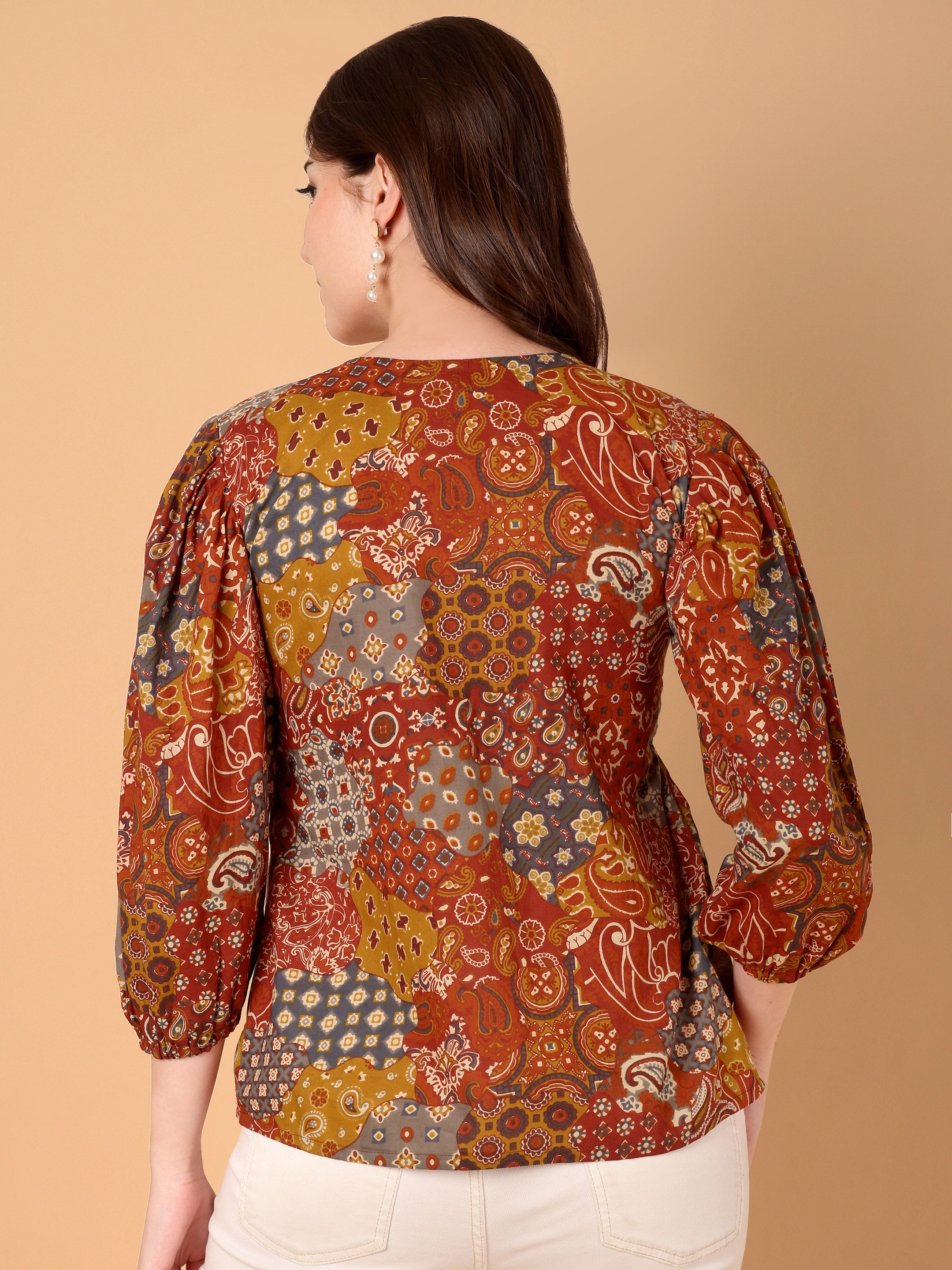 Women Ethnic Motifs Printed Top