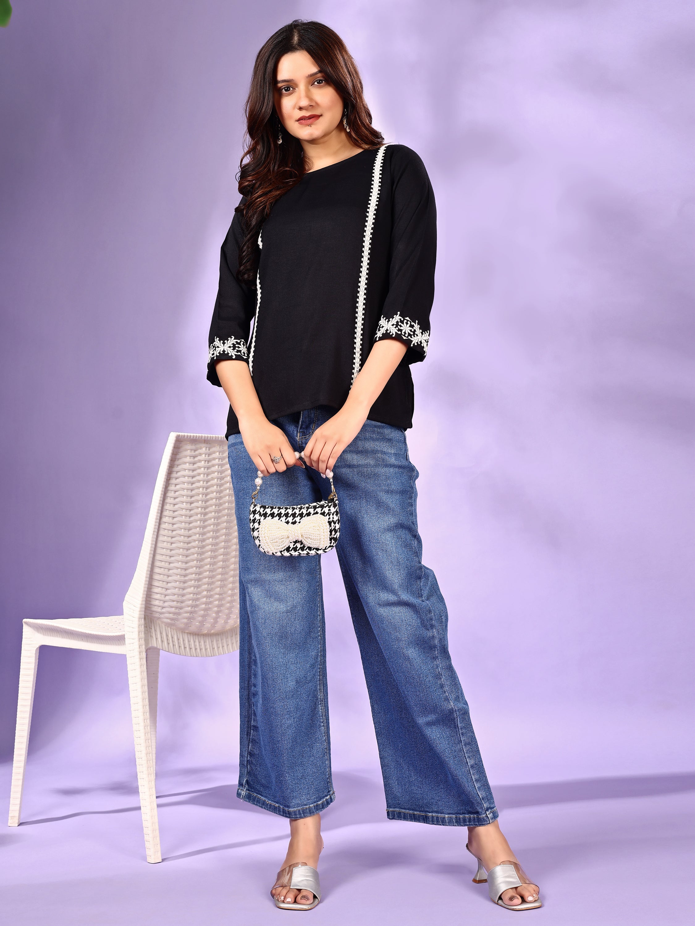 Women Embroidery Work Top