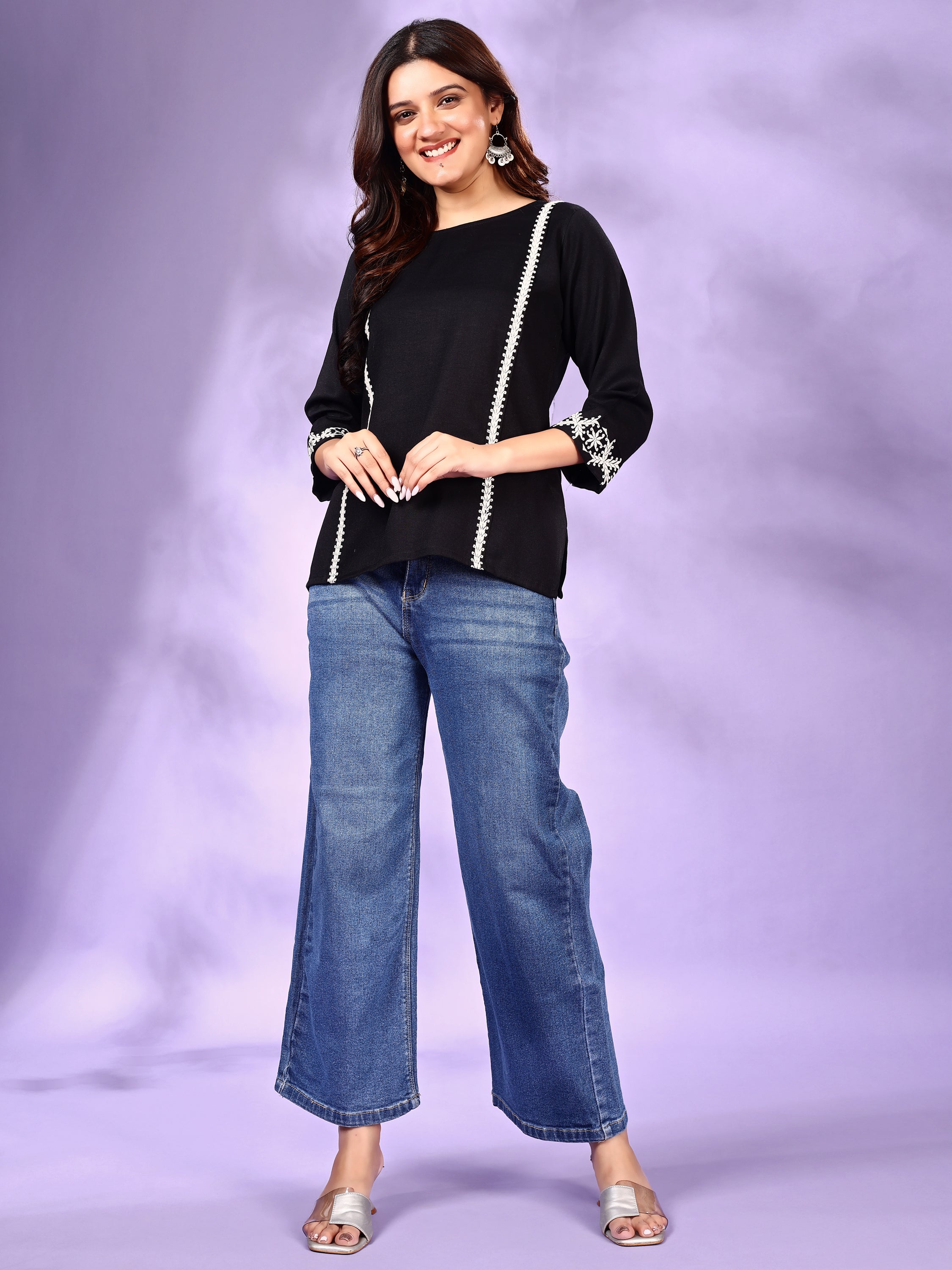 Women Embroidery Work Top