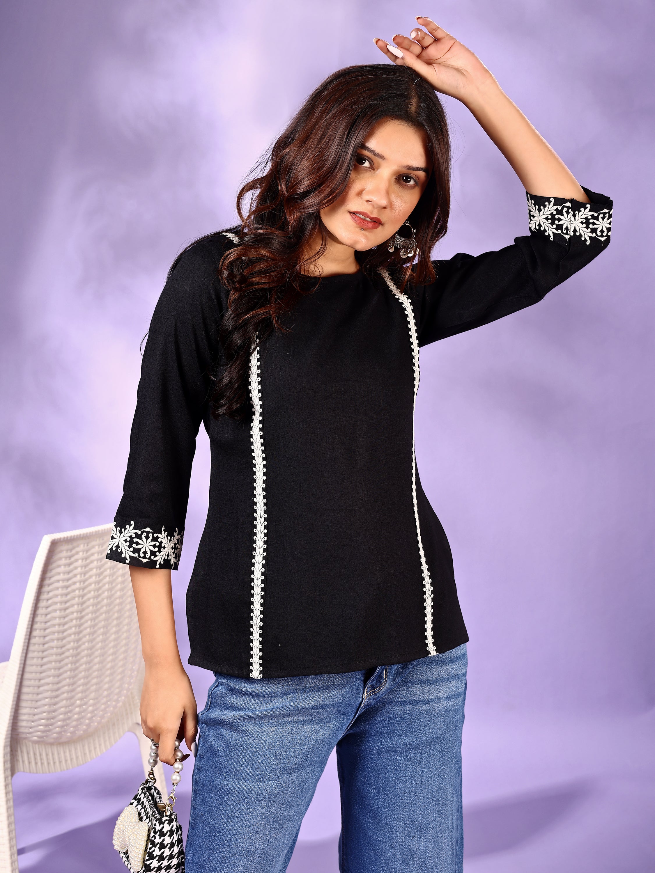Women Embroidery Work Top