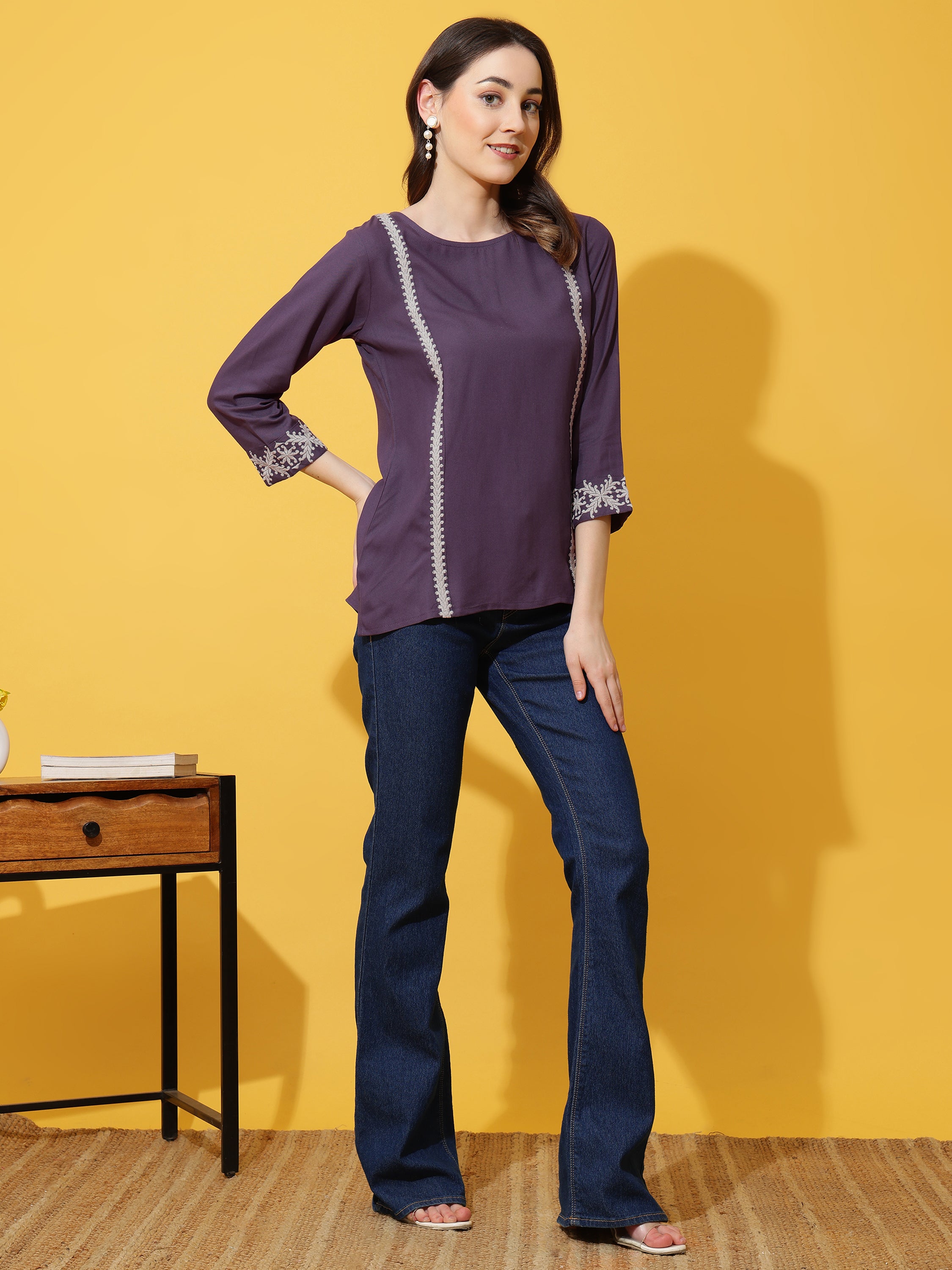Women Embroidery Work Top